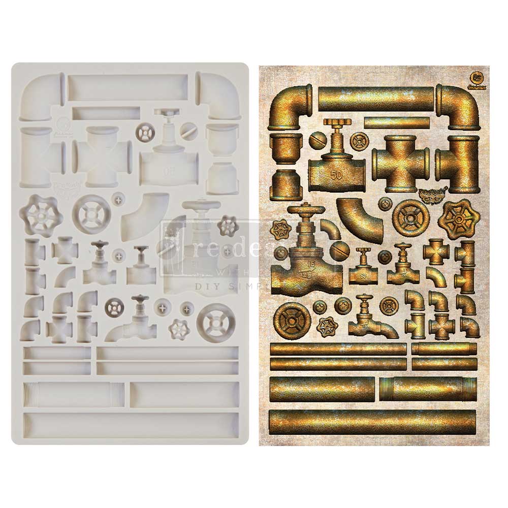 Finnabair - Moulds - Rusty Pipeline - 1 pc, 5x8 in Copyright #VA0002330241