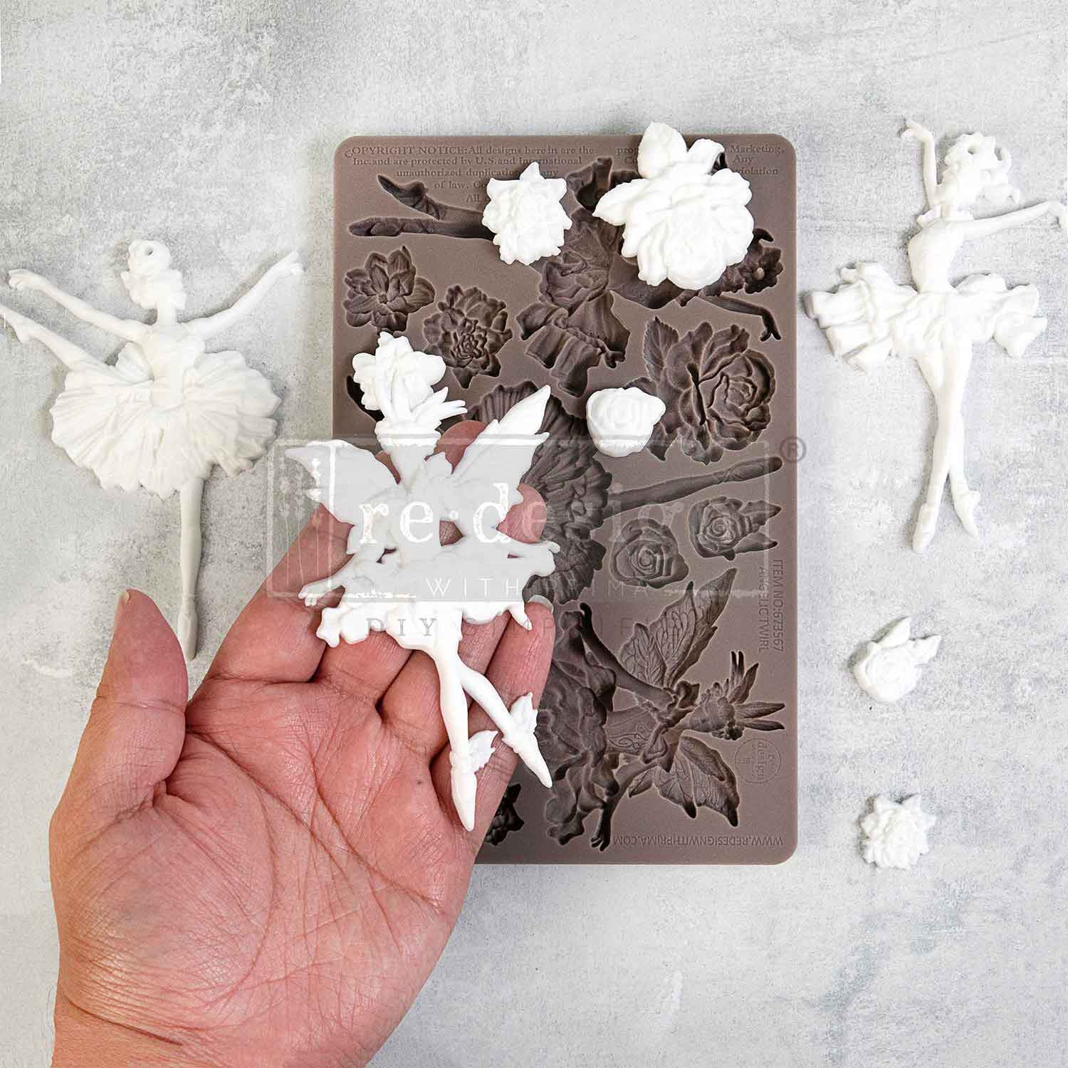 Decor Moulds®- Angelic Twirl - 1 pc, 5