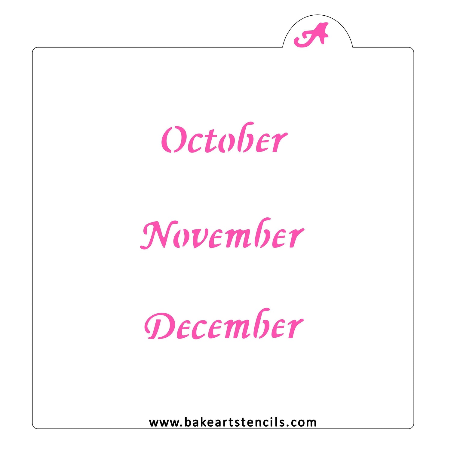 Calendar Stencil Set