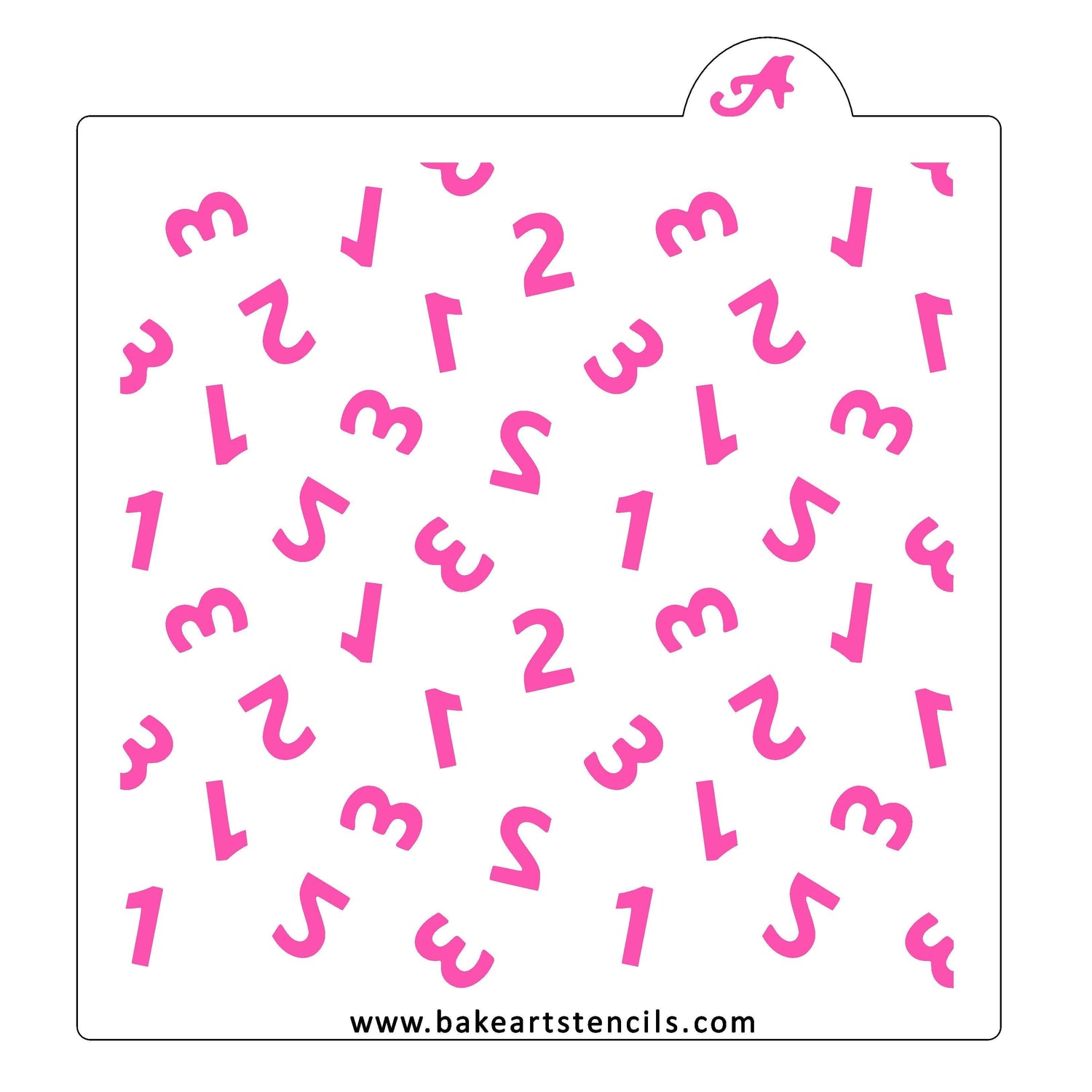 123 Numbers Cookie Stencil