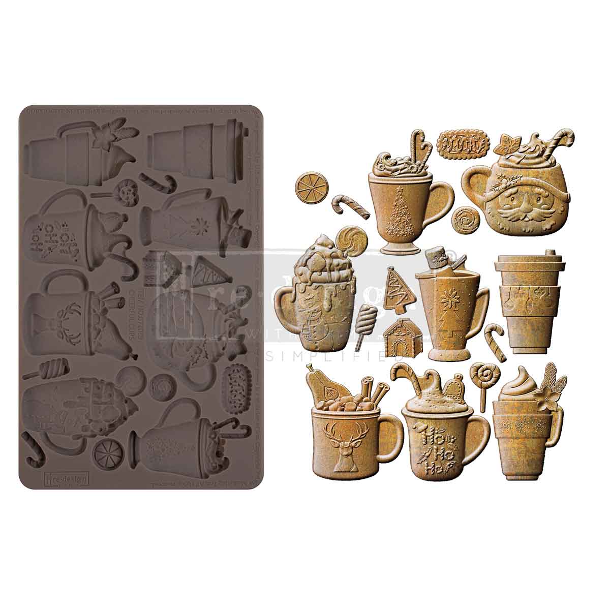 Decor Moulds® - Cheerful Cups - 1 pc, 5