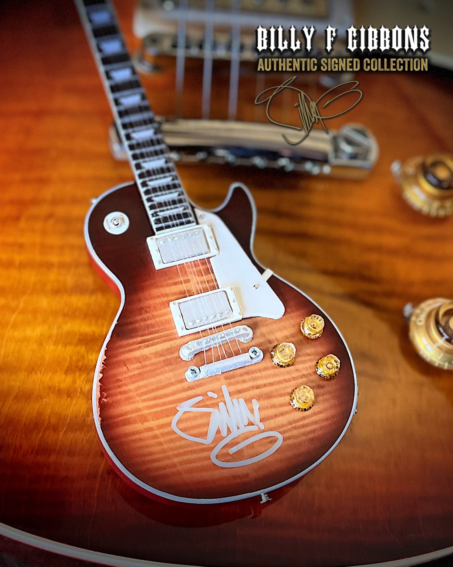 Billy F Gibbons AUTOGRAPHED Aged