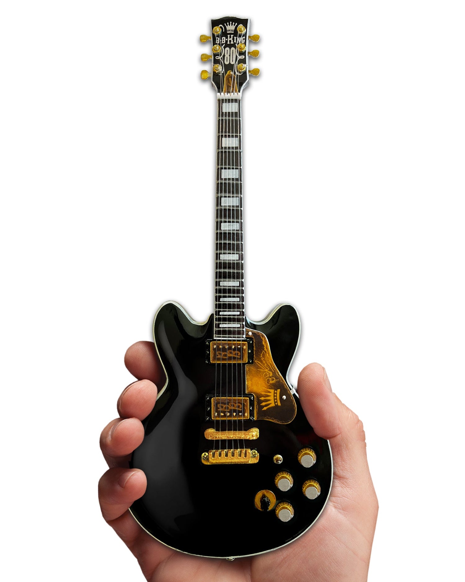 BB KING Gibson ES-345 80th Birthday Lucille Miniature Guitar Model