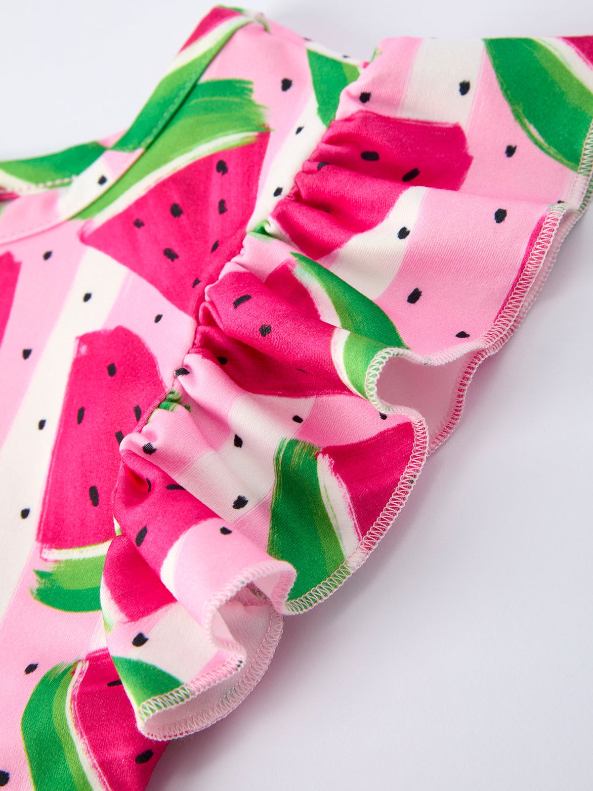 Summer Watermelon Pattern Girls Dress
