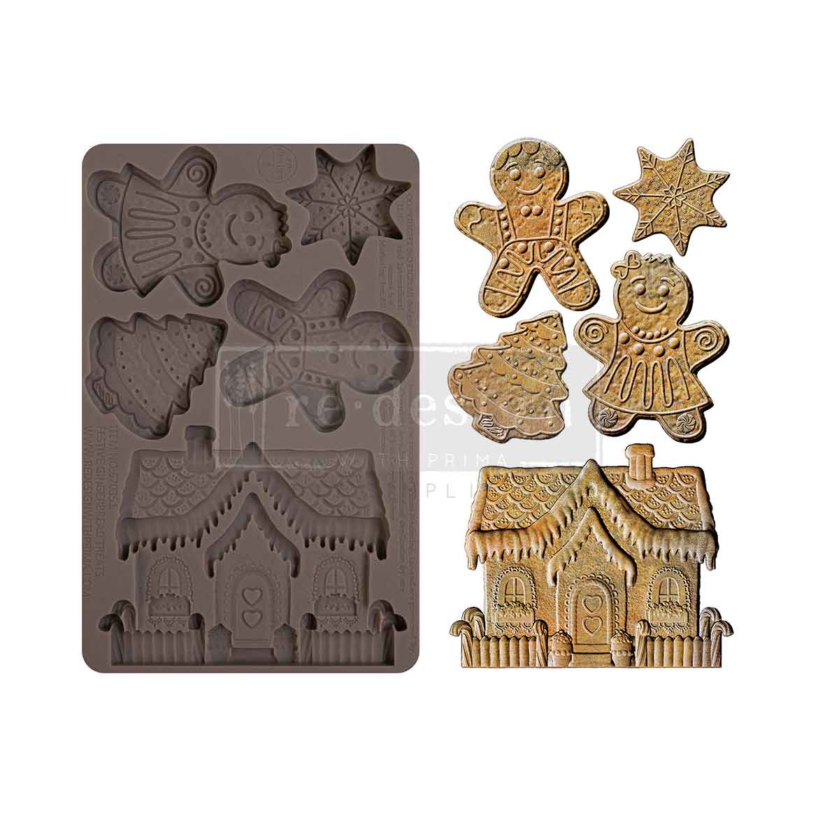 Decor Moulds® - Festive Gingerbread Treats - 1 pc, 5