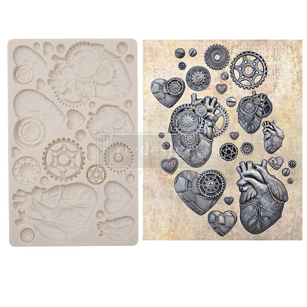 Finnabair Moulds - Steampunk Hearts - 5