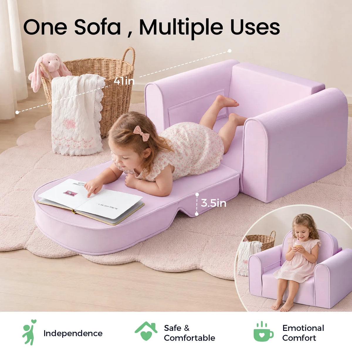 Tiny Land® GentleSnug Kids Sofa Chair by Tiny Land INC, product image 13