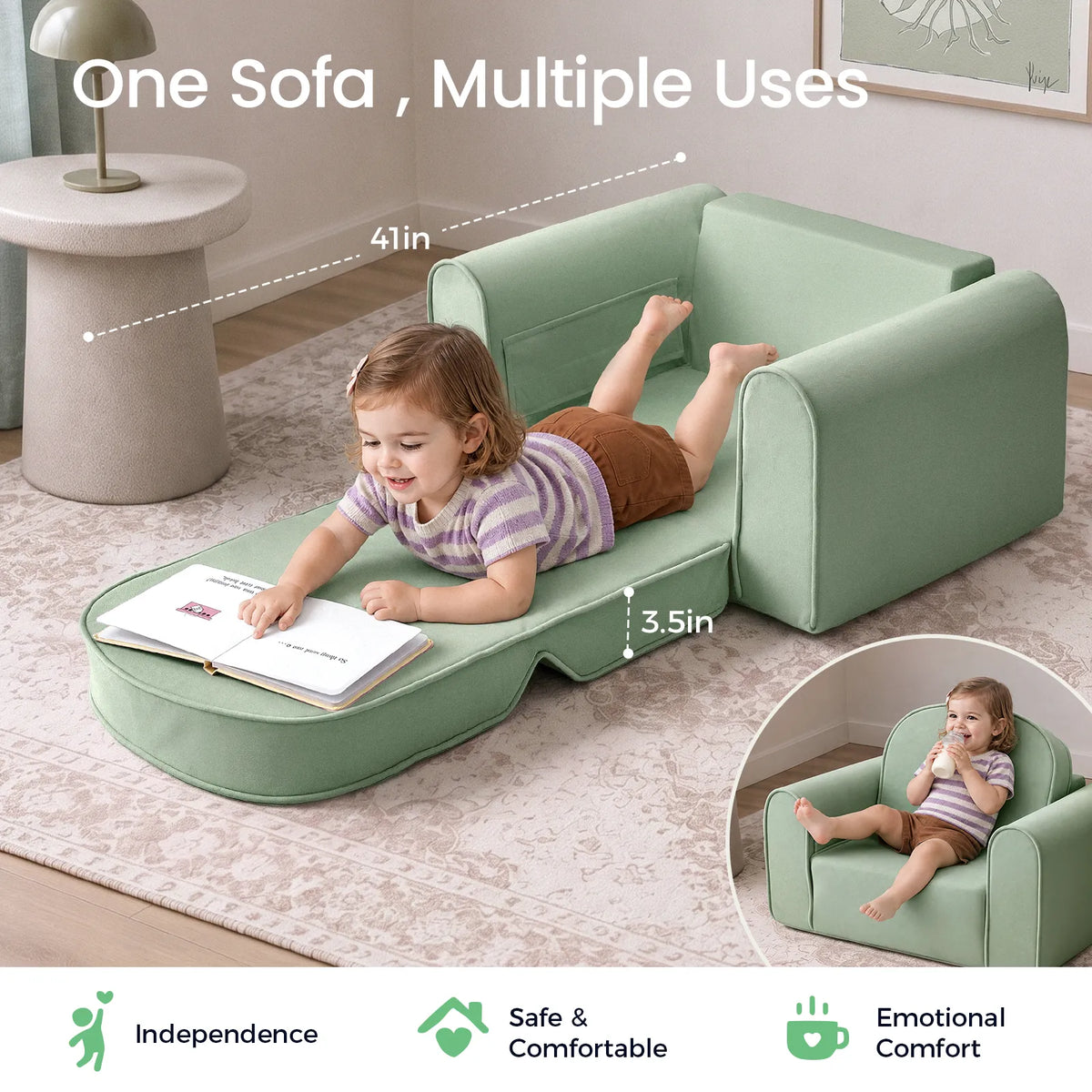 Tiny Land® GentleSnug Kids Sofa Chair by Tiny Land INC, product image 2