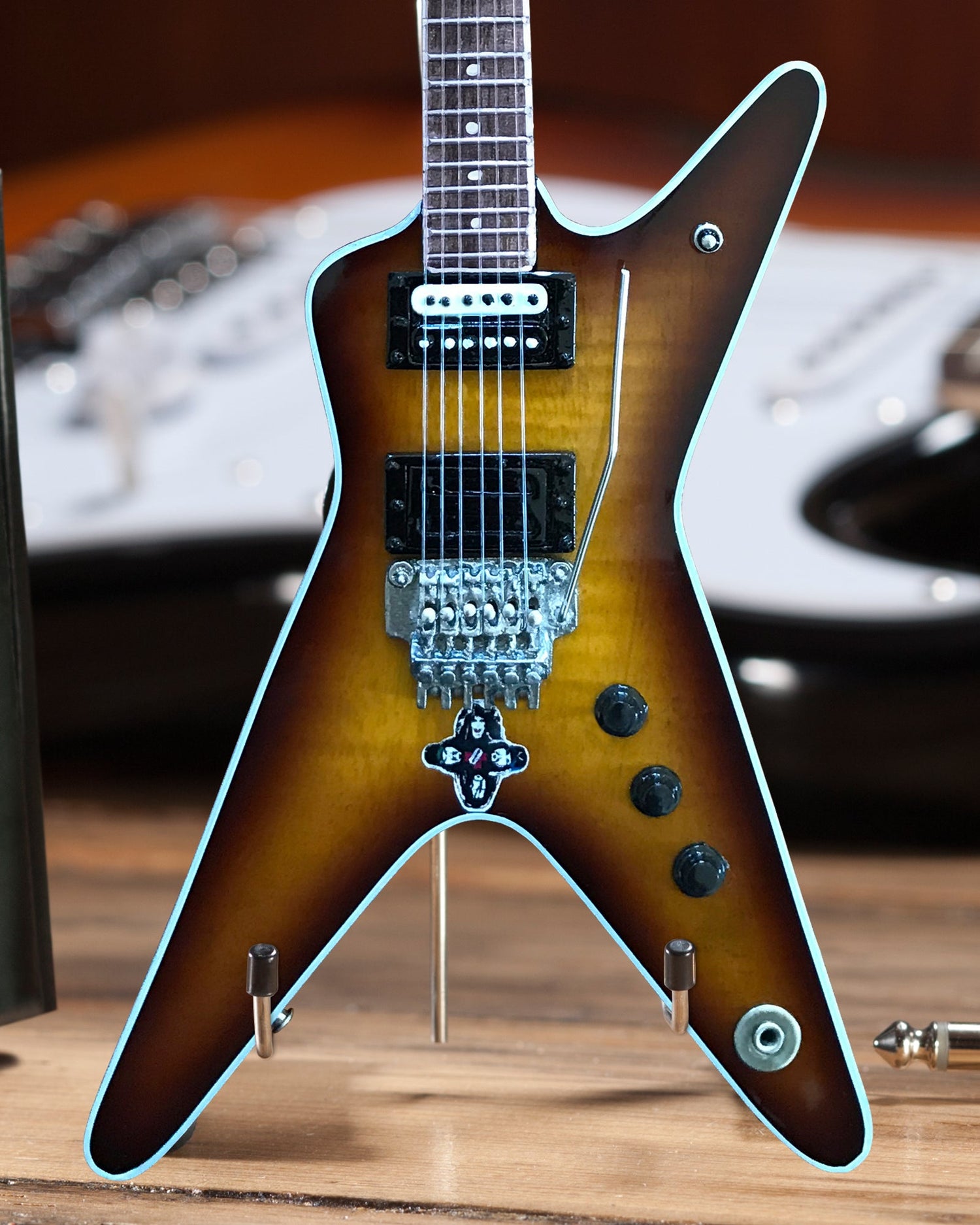 Set of 3 Handcrafted Dean Dimebag Signature Pantera ML Mini Guitar Models