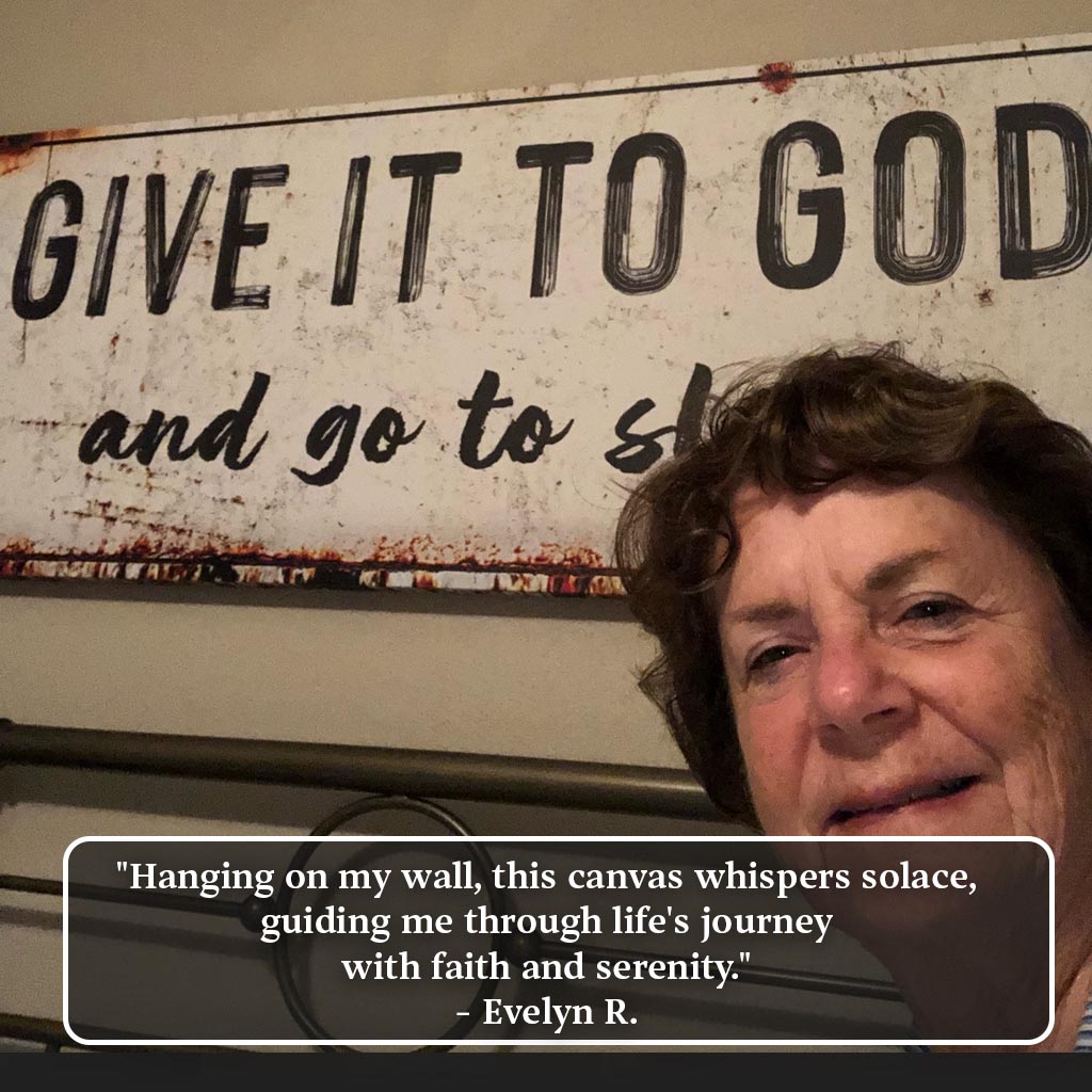 Give It to God and Go to Sleep β Rustic Christian Wall Art for Peaceful Nights