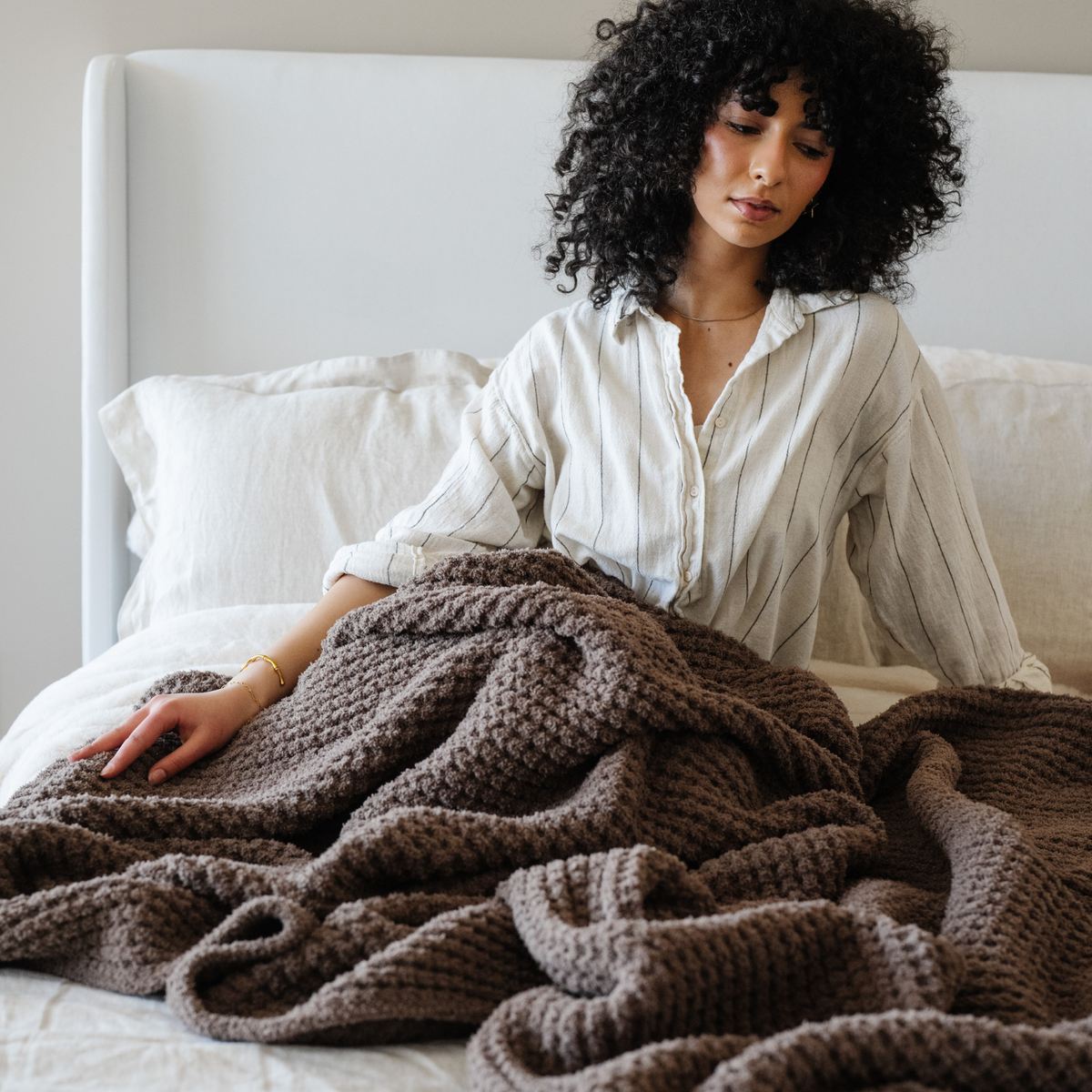 Waffle Knit XL Throw Blankets by Saranoni, product image 22