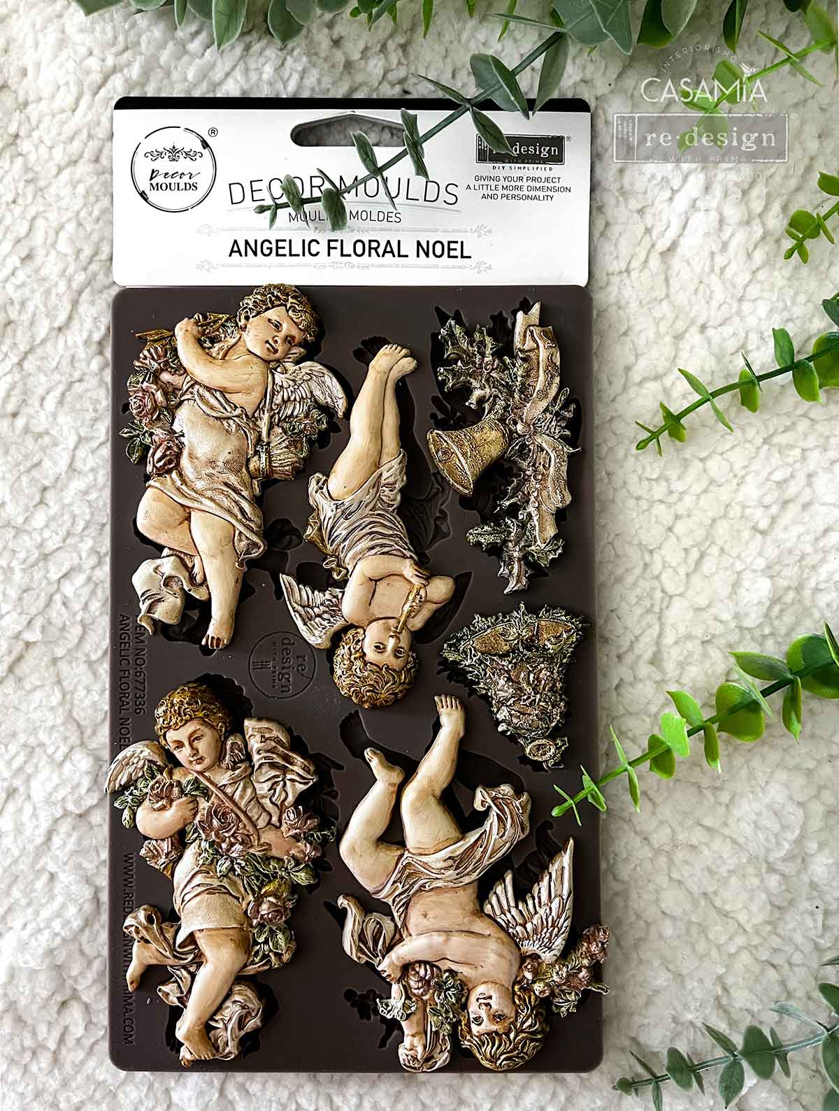 Decor Moulds® - Angelic Floral Noel - 1 pc, 5