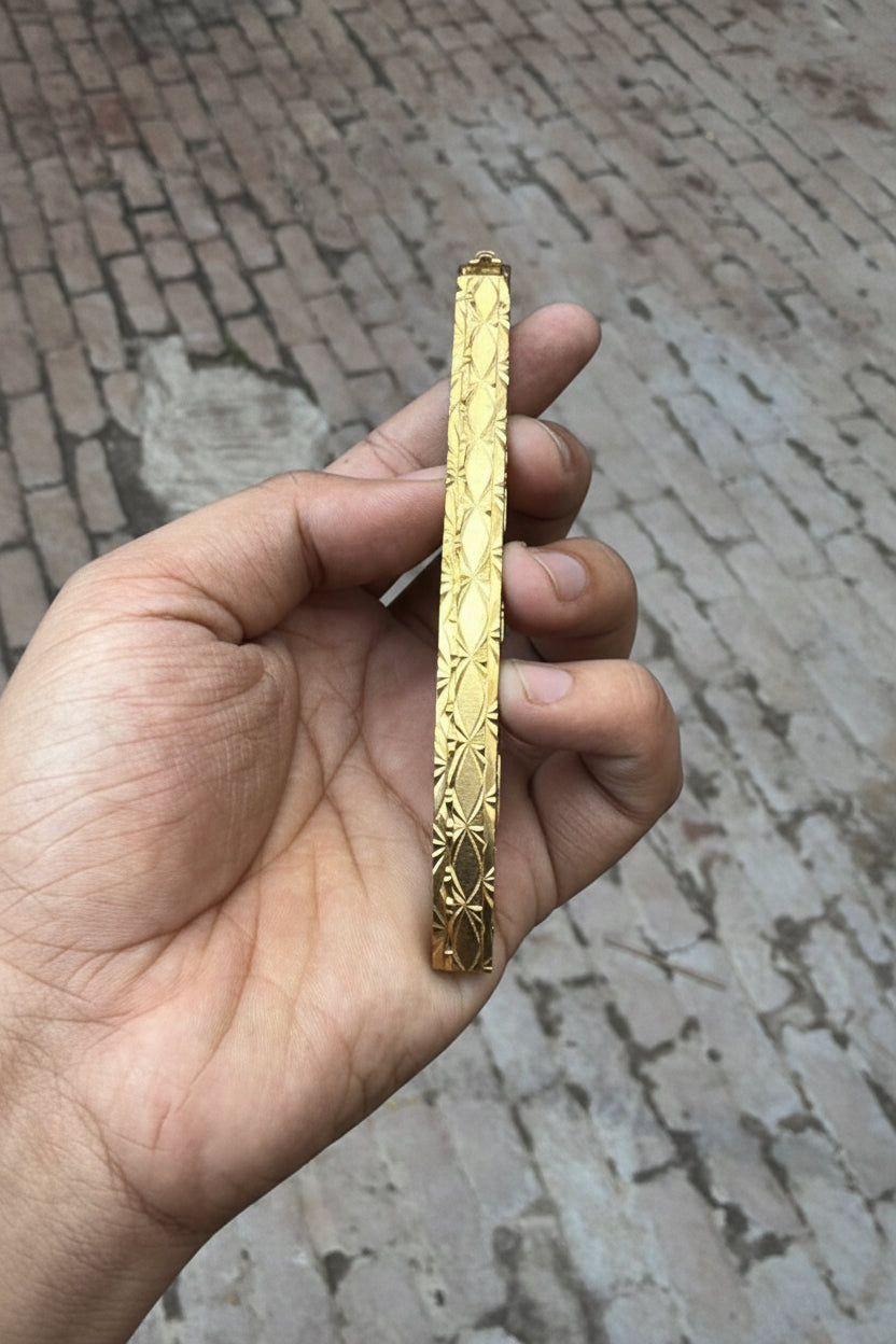Calligraphy Engraved Brass Folder Knife 10