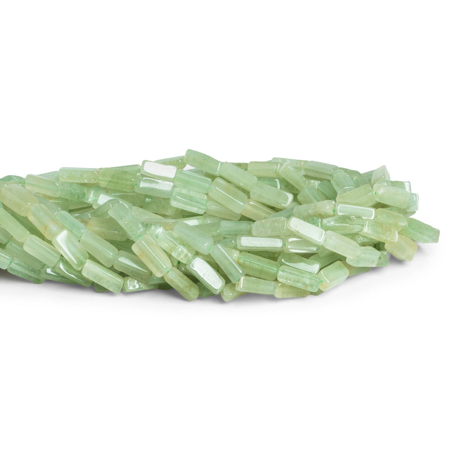 Sea Green Aventurine Beads Plain Rectangle 34 beads