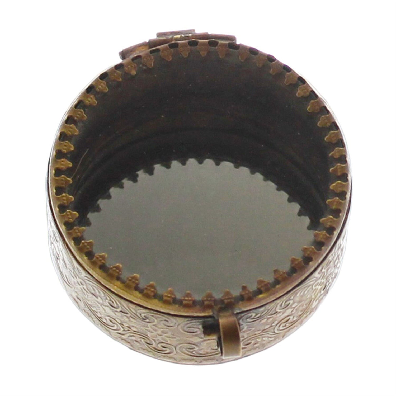 Mirrored Brass Trinket Boxes