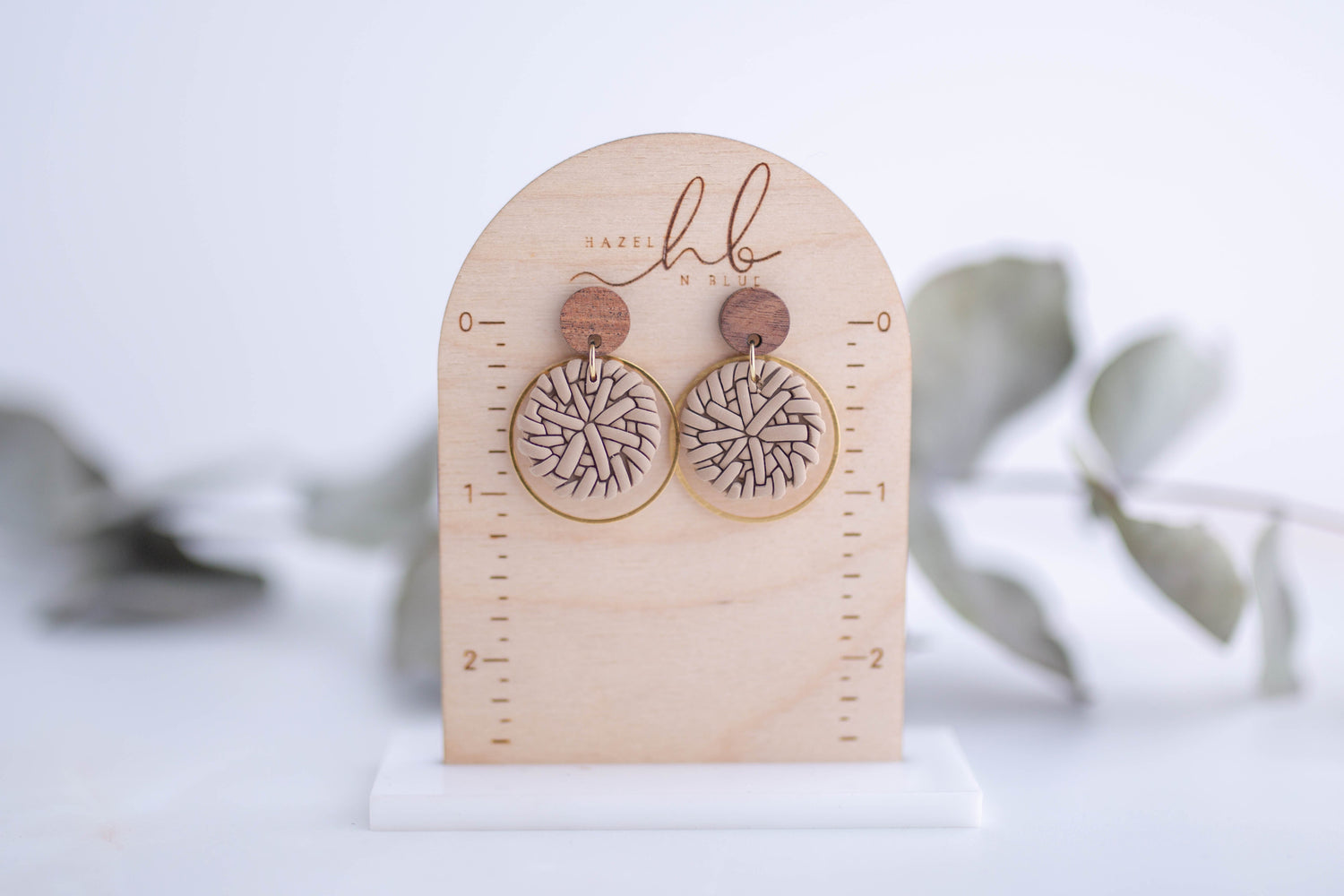 Clay Earrings | Rattan Dainty Dangles | Picnic Basket Collection