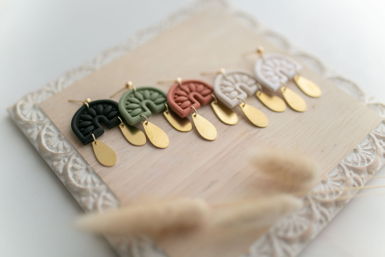 Clay earring | sage cowgirl dangles | Southwest Collection