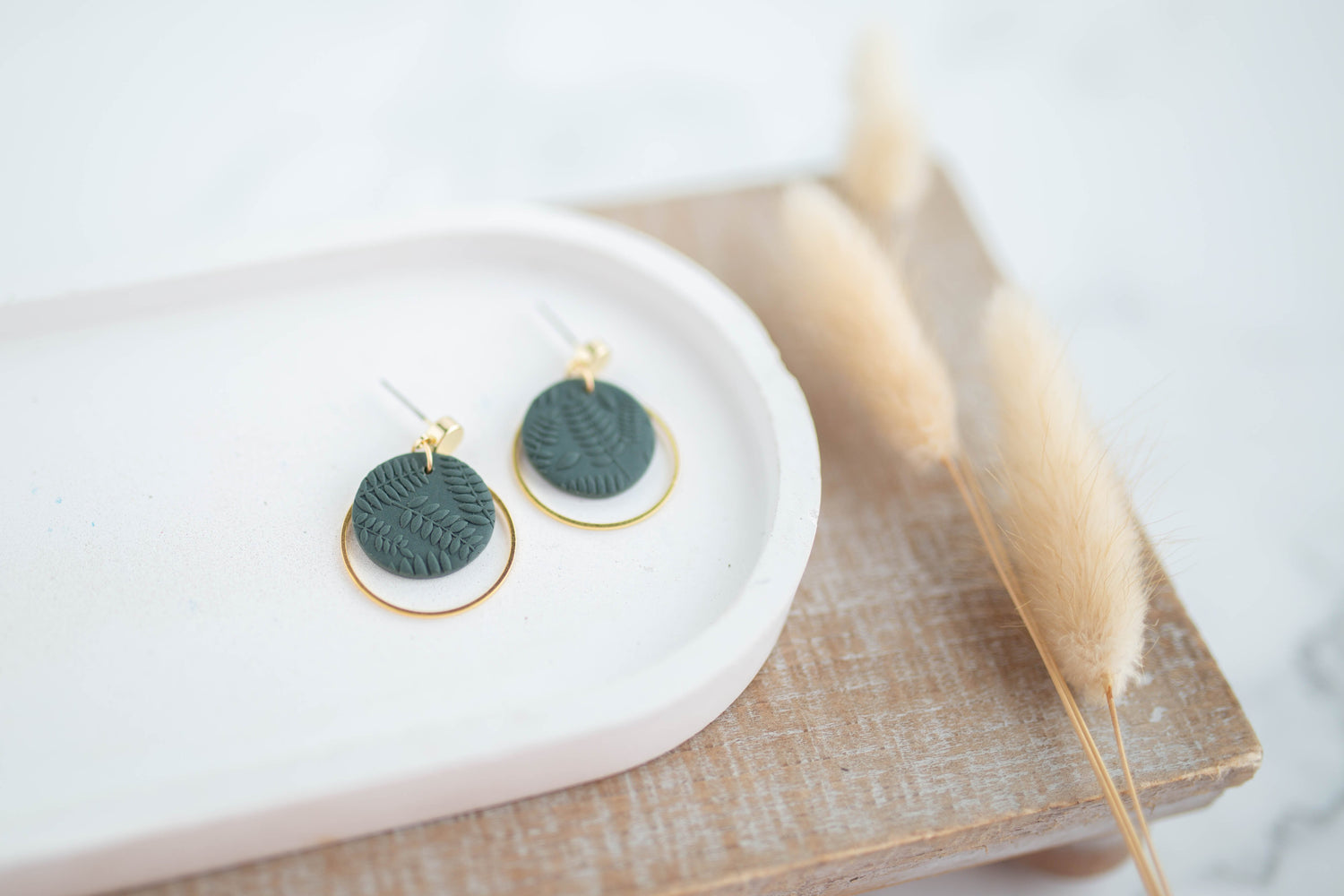 Clay Earrings | Dainty Botanica Dangles | Botanica Collection