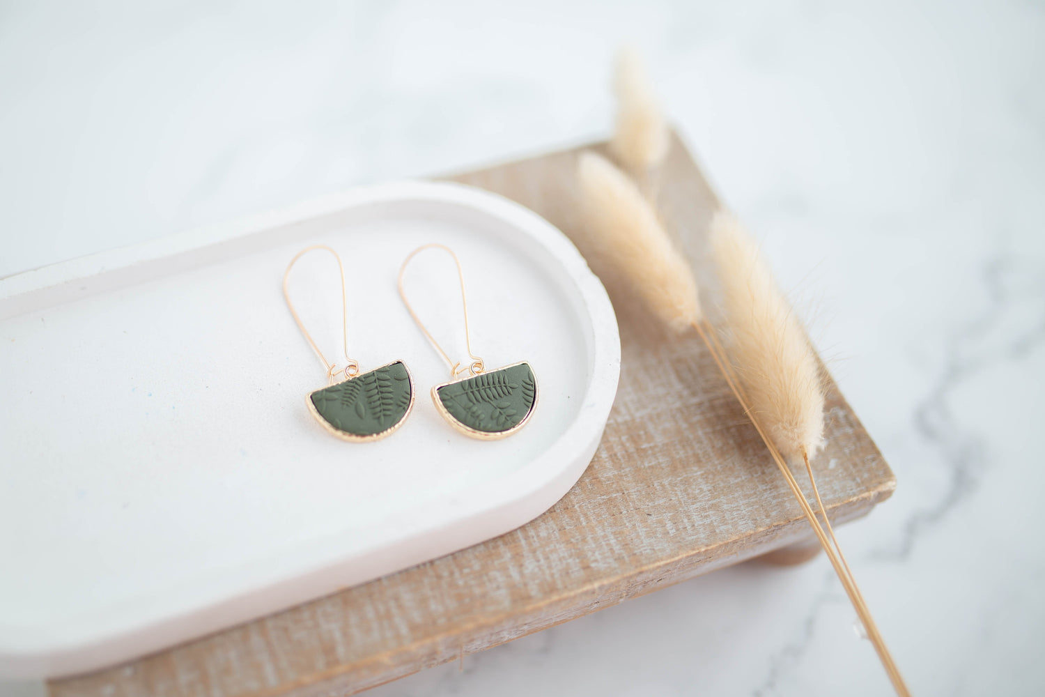 Clay Earrings | Botanica Longline Dangles | Botanica Collection