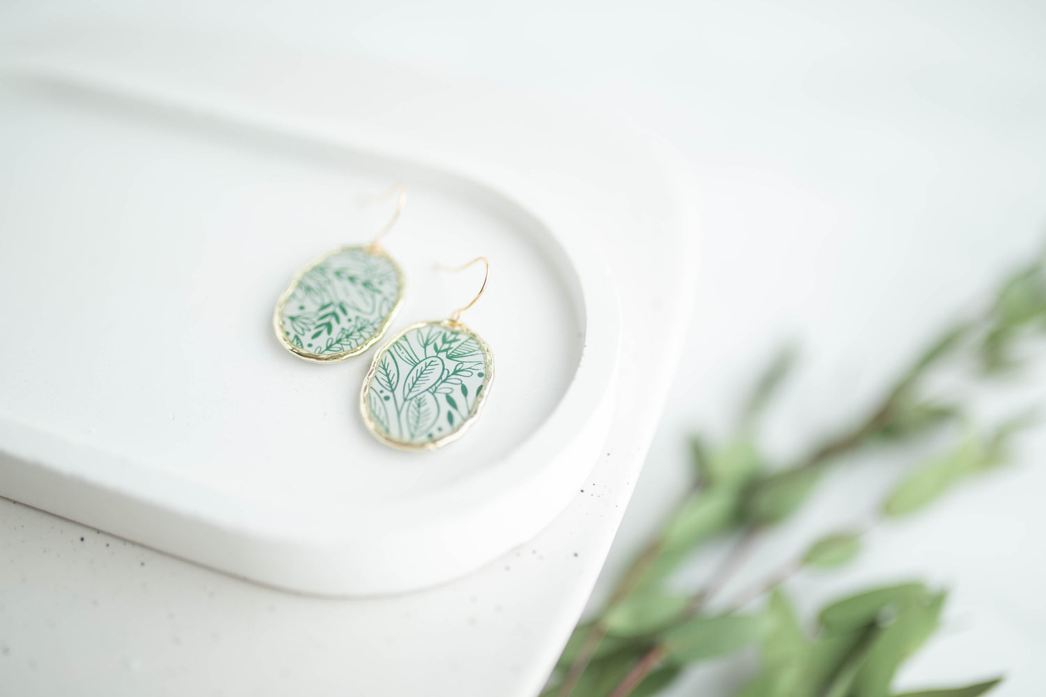 Clay Earrings | Flora Windows | Earth+Sky Collection