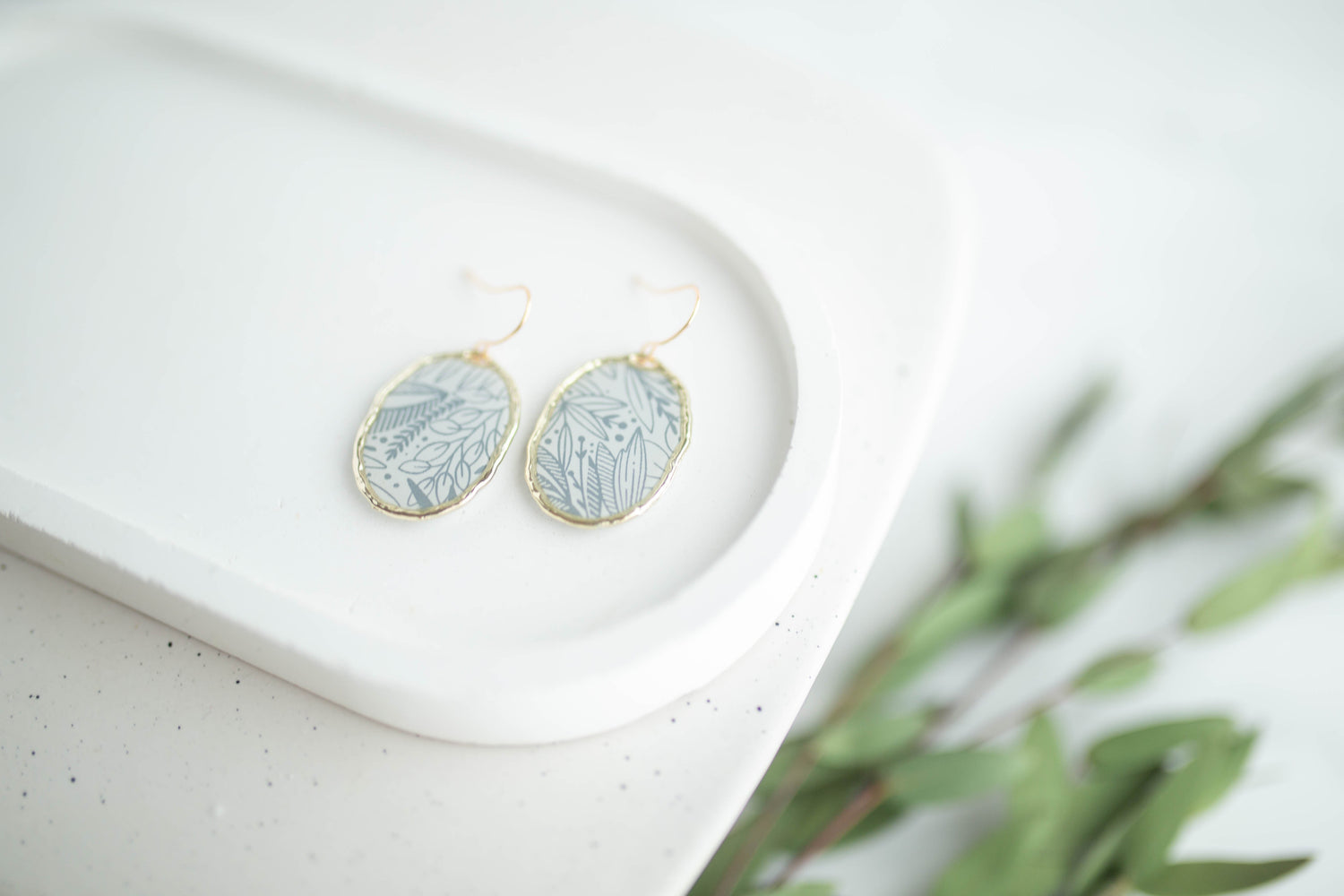 Clay Earrings | Flora Windows | Earth+Sky Collection