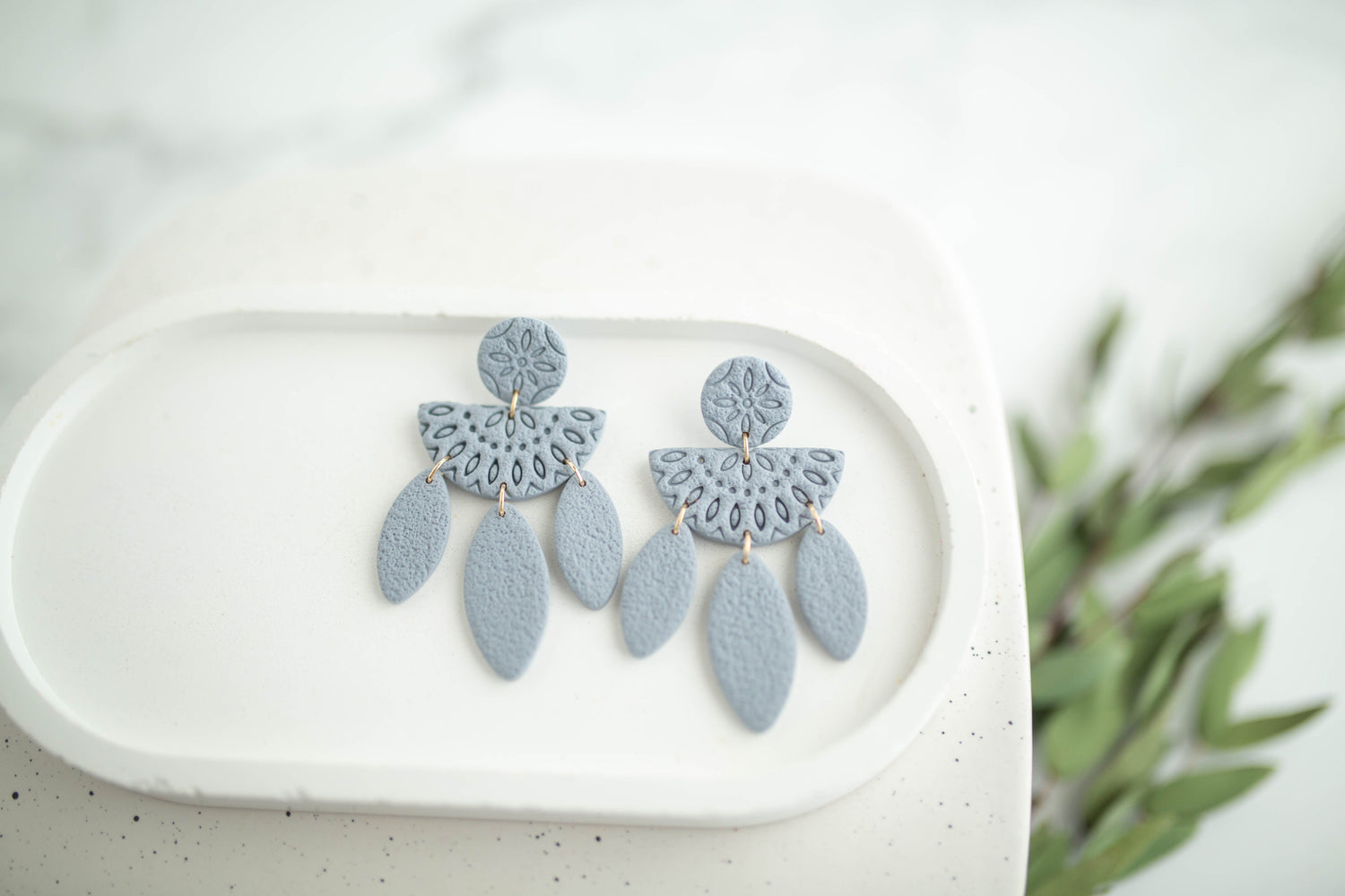 Clay Earrings | Boho Dangles | Earth+Sky Collection