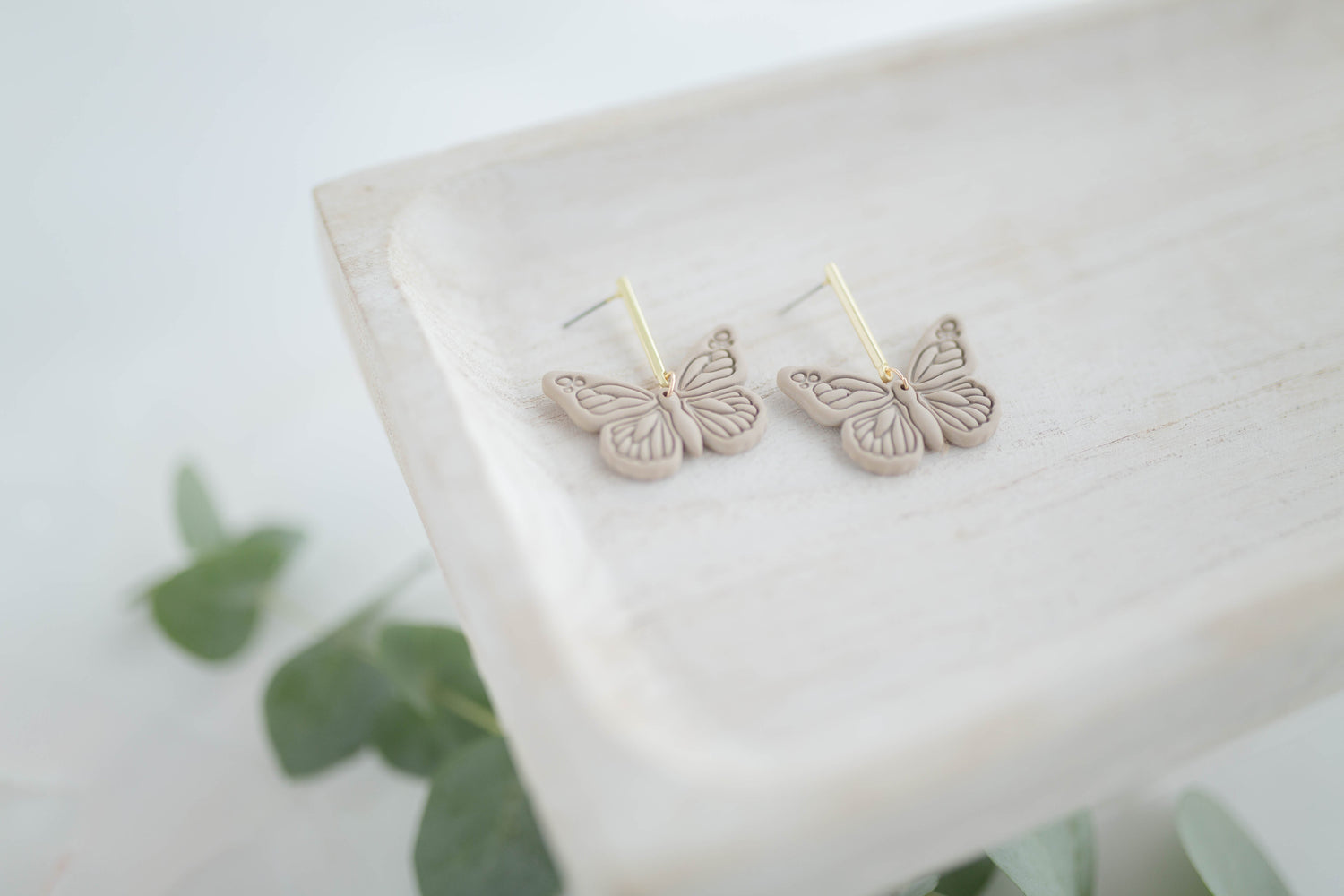 Clay earring | Butterfly Dangles | Garden Collection