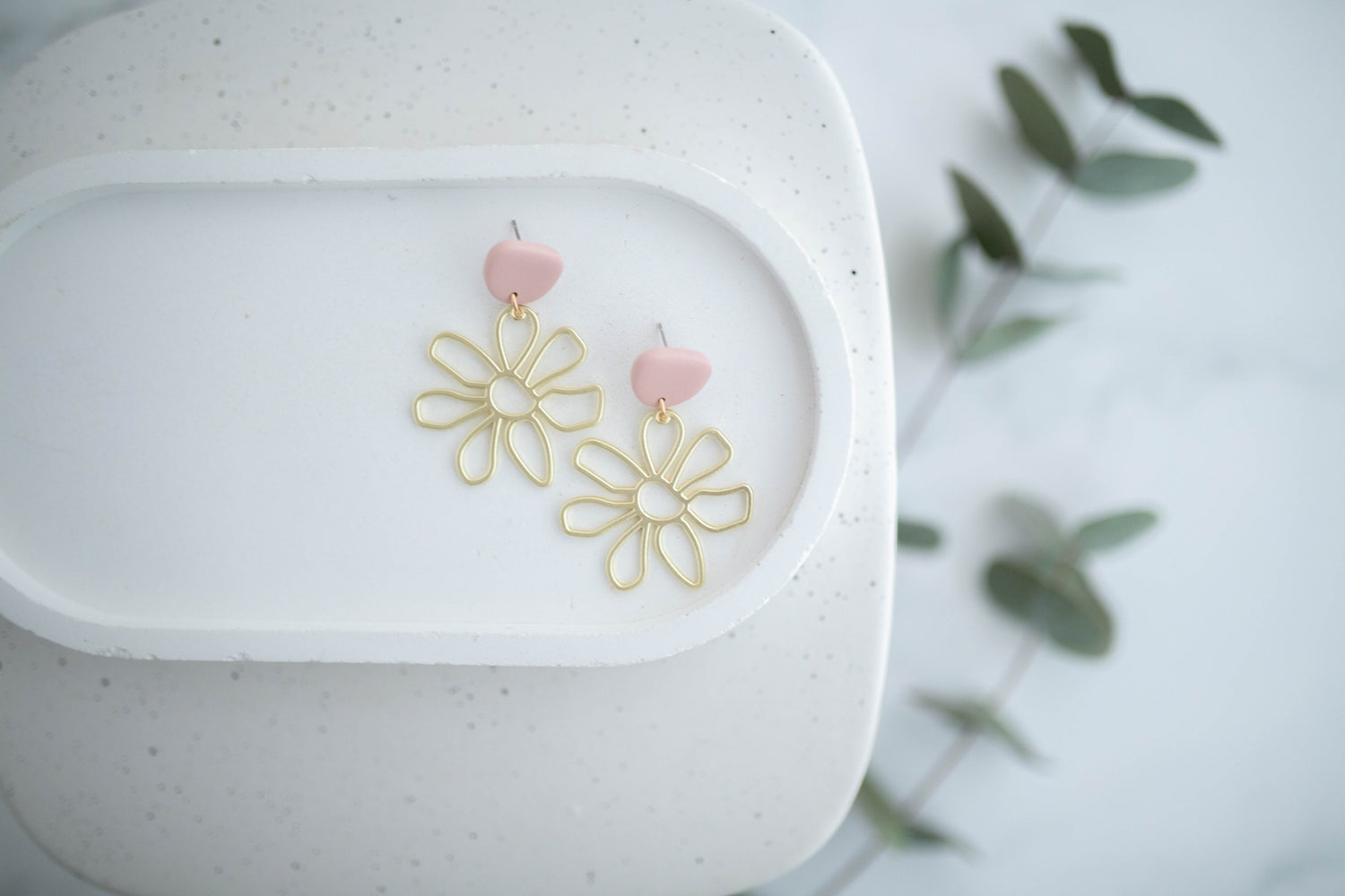Clay Earrings | Groovy Spring Daisies| Spring Fling Collection