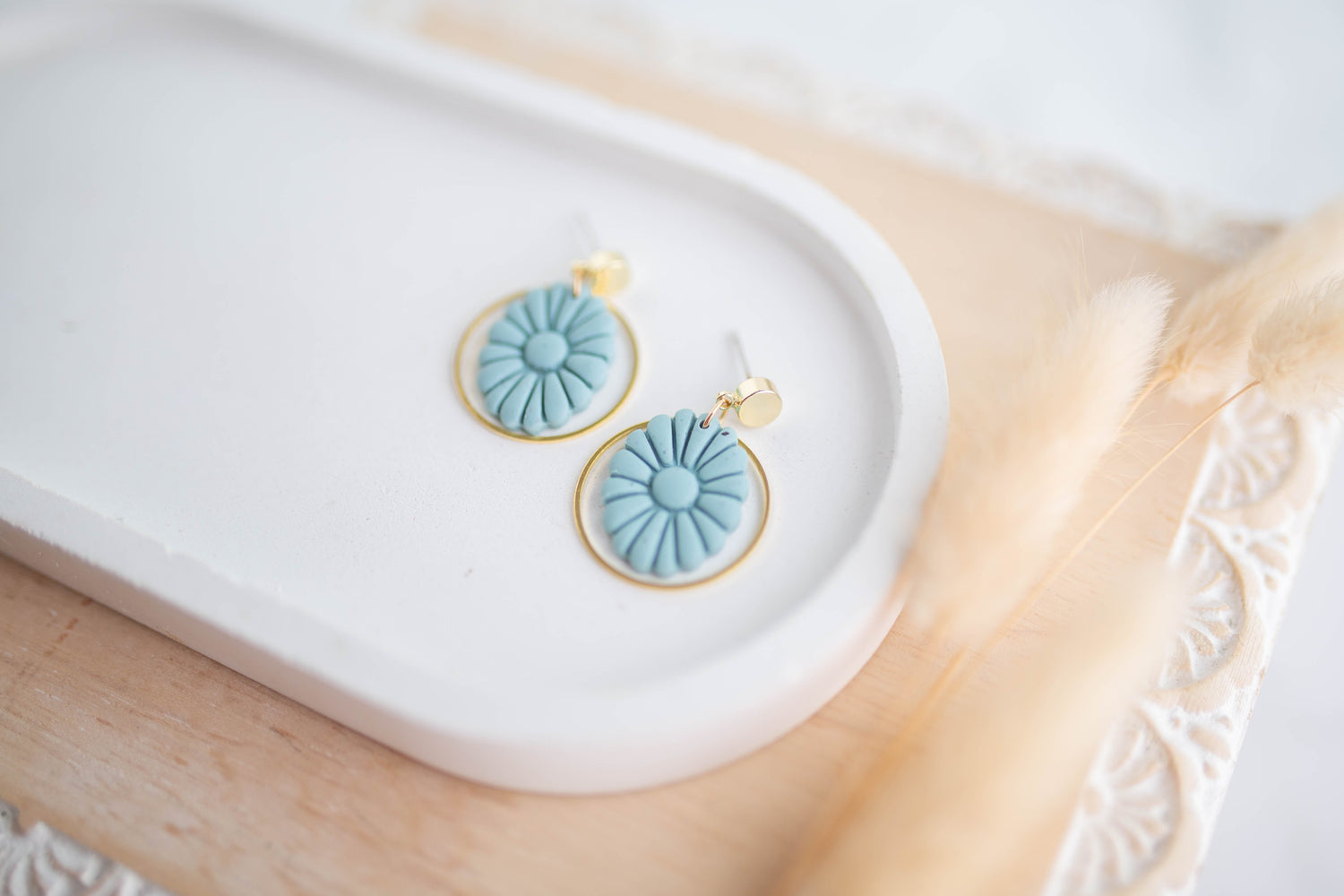 Clay Earrings | Mini Concho Dangles | Cozy Cowgirl Collection