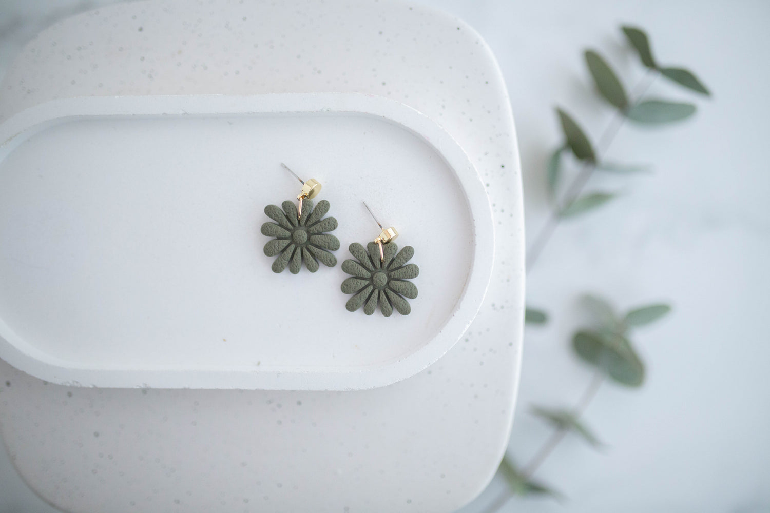 Clay Earrings | Flower Dangles | Spring Fling Collection