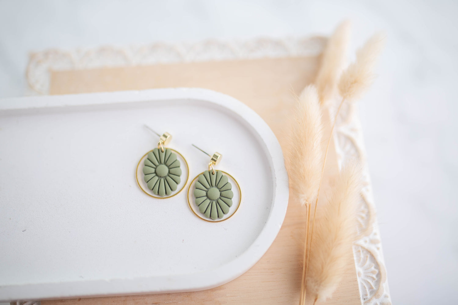 Clay Earrings | Mini Concho Dangles | Cozy Cowgirl Collection
