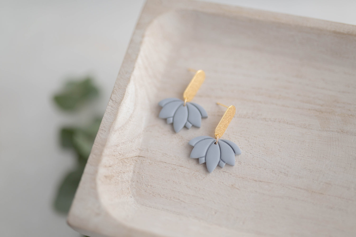 Clay earring | Lotus Drops | Garden Collection