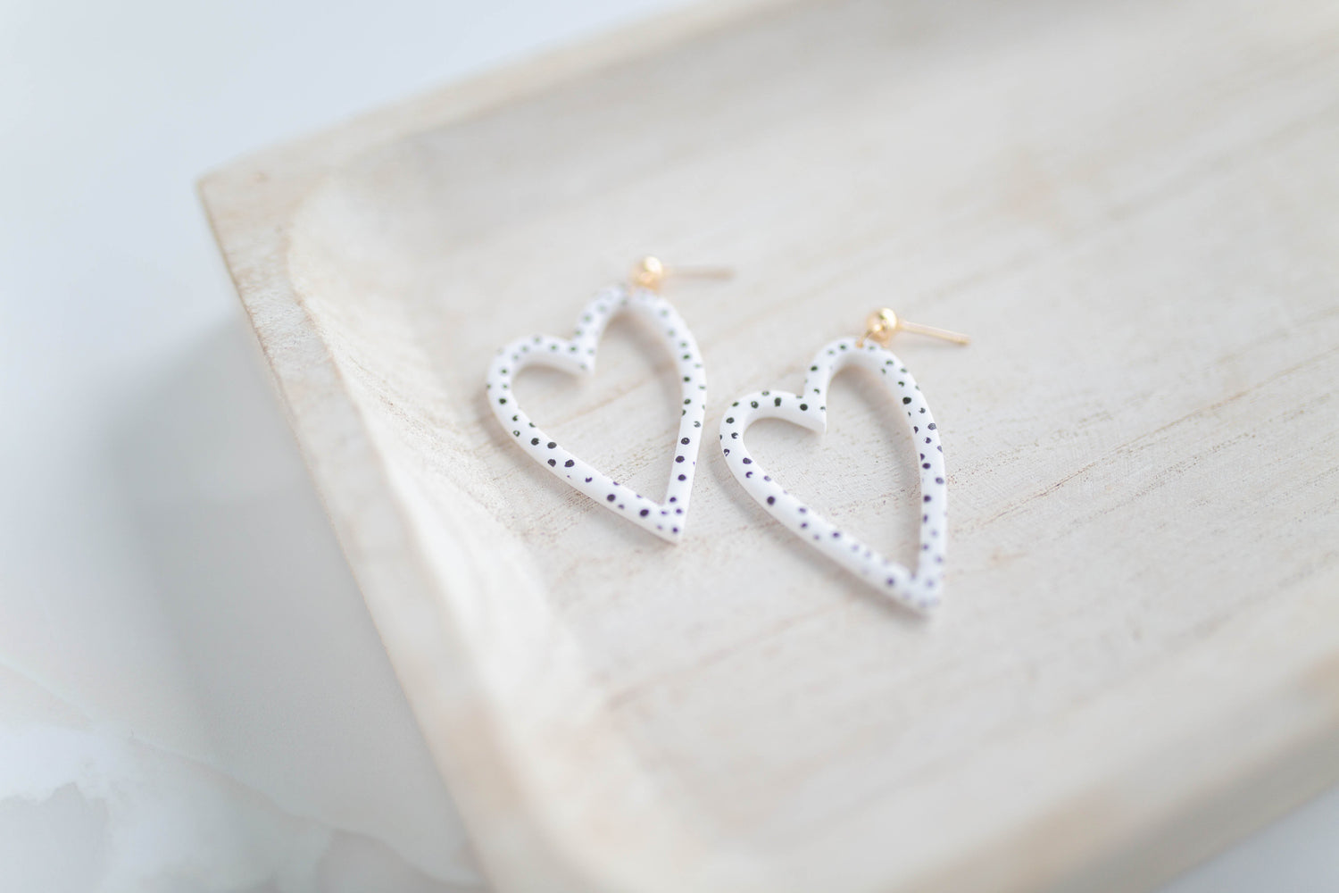 Clay Earrings | Heart Dangles | Lover Era Collection