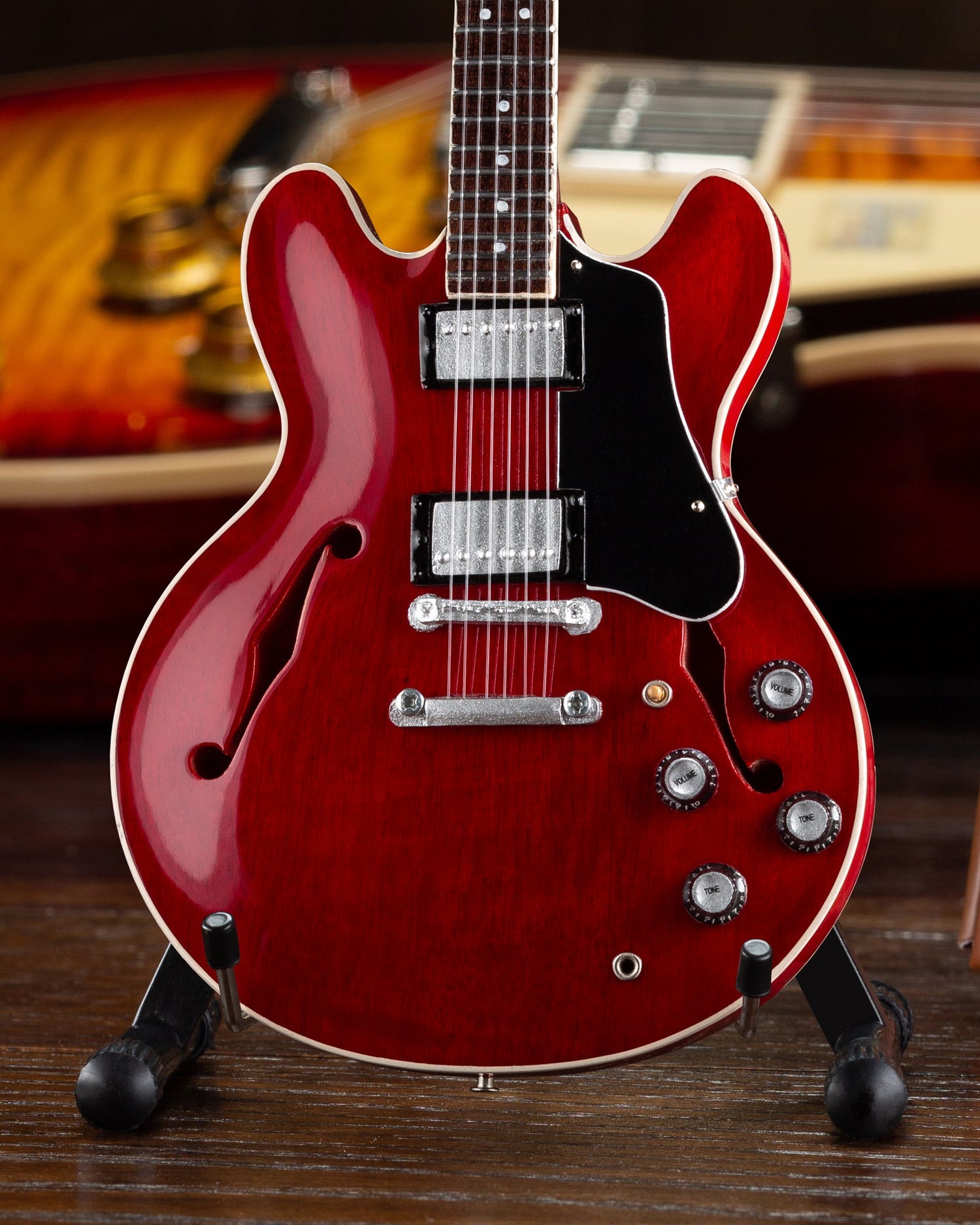 Set of 3 Iconic Gibson Miniature Guitar Replica Models - GG-003