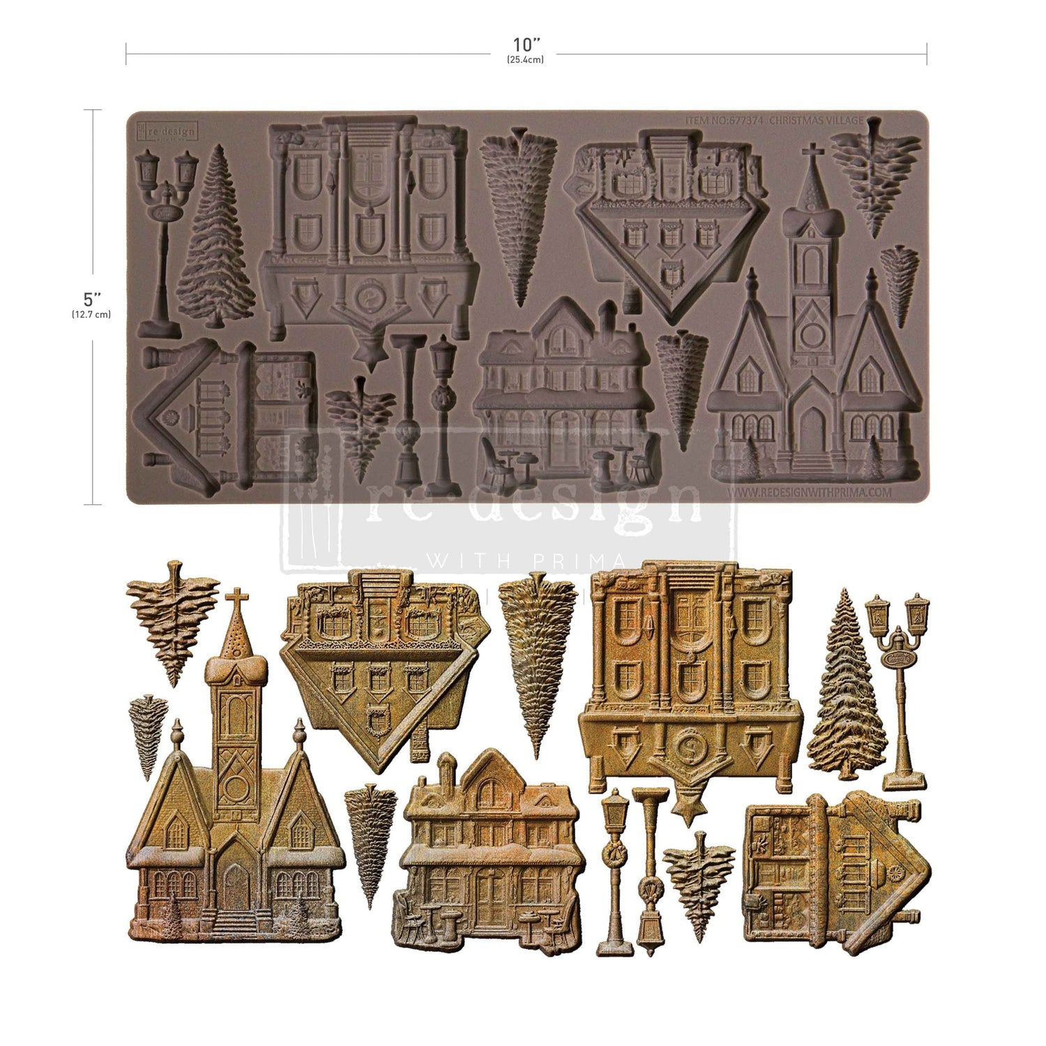 Decor Moulds® - Christmas Village - 1 pc, 5