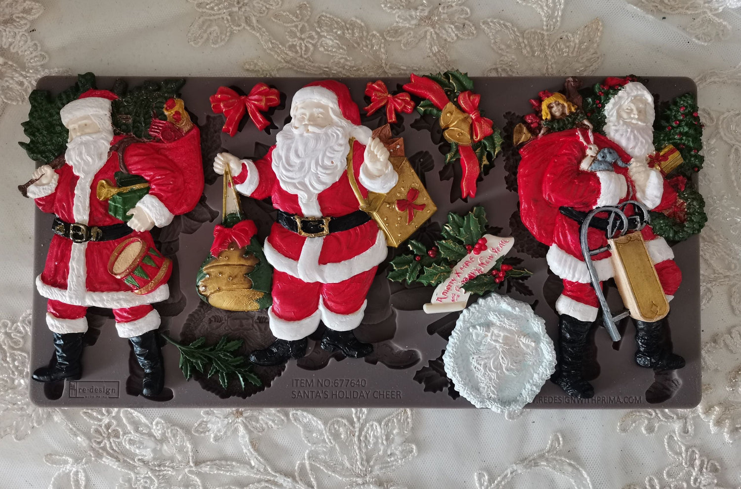 Decor Moulds® - Santa's Holiday Cheer - 1 pc, 5
