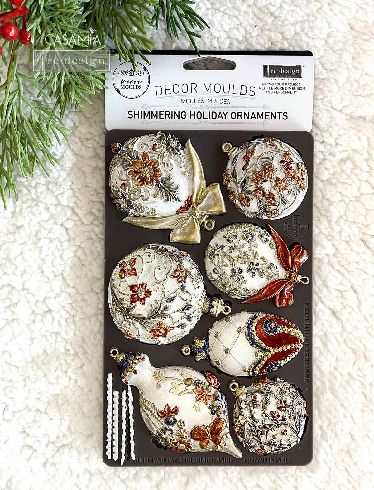 Decor Moulds® - Shimmering Holiday Ornaments - 1 pc, 5