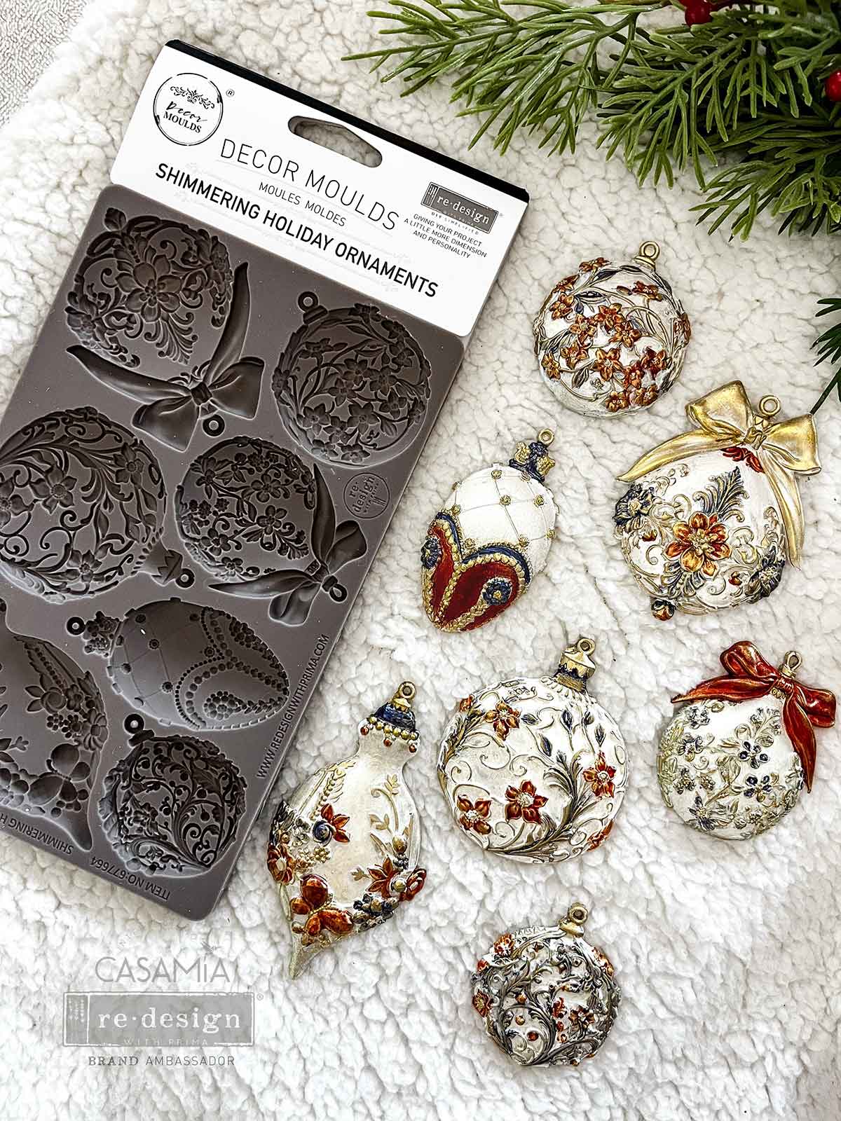 Decor Moulds® - Shimmering Holiday Ornaments - 1 pc, 5