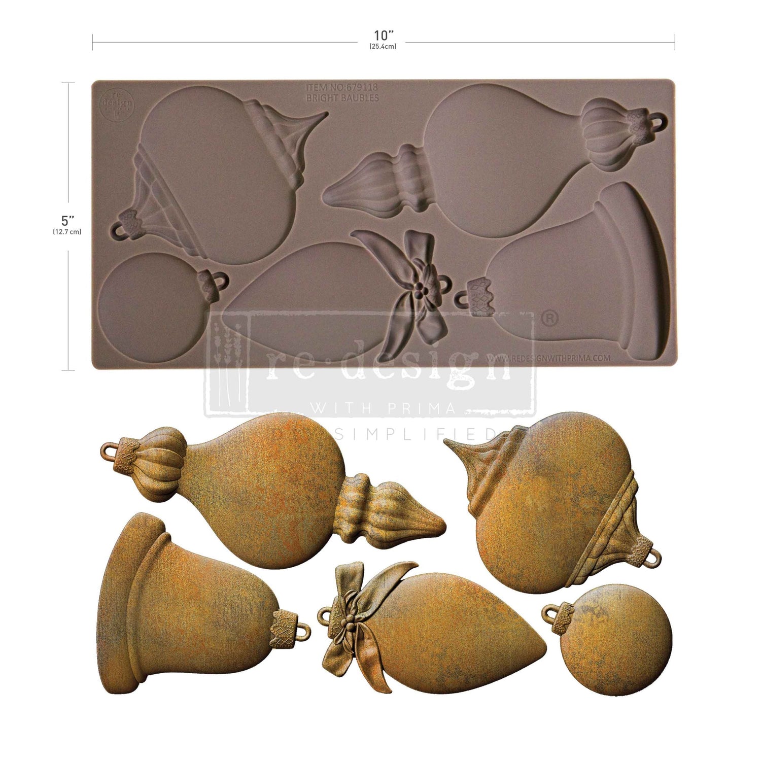 Decor Moulds® - Bright Baubles - 1 pc, 5