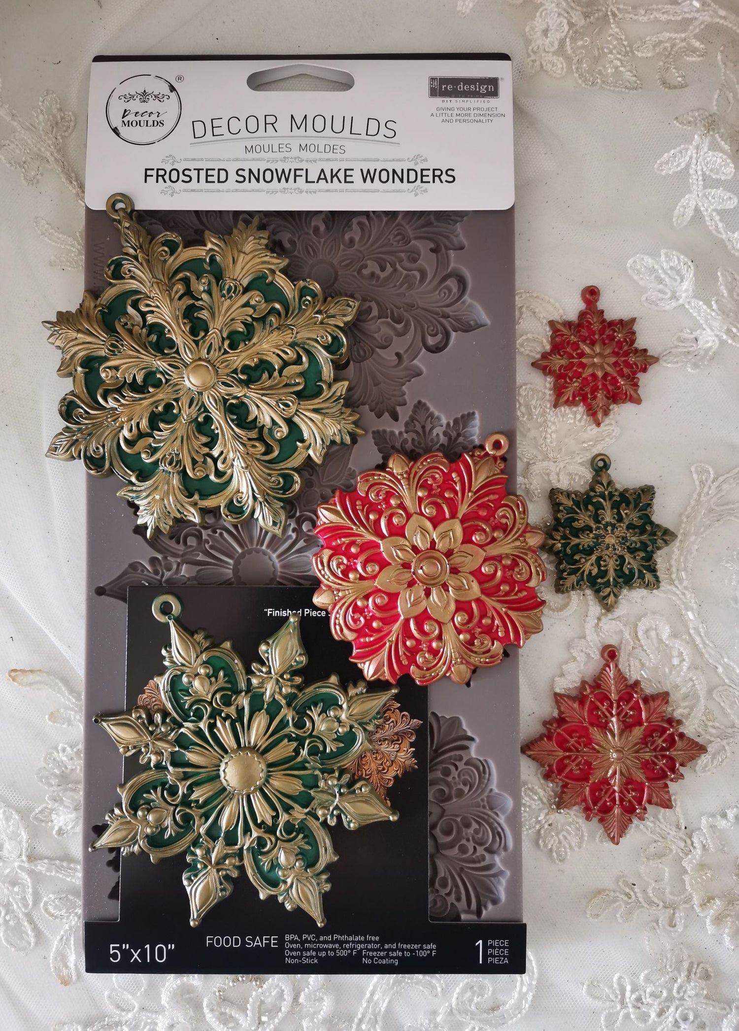 Decor Moulds® - Frosted Snowflake Wonders - 1 pc, 5