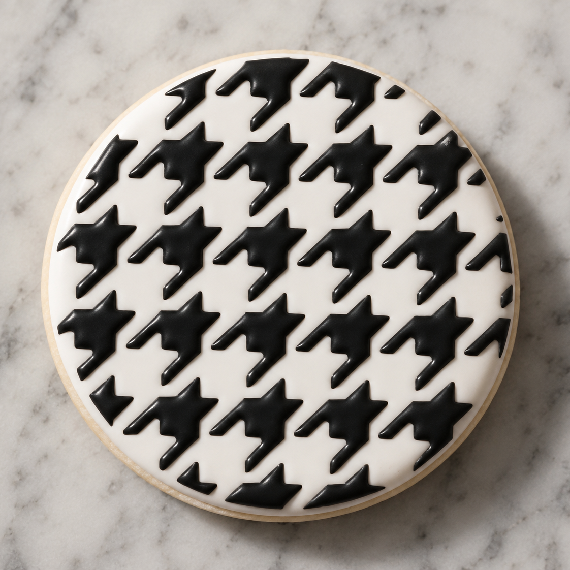 Houndstooth Pattern Cookie Stencil