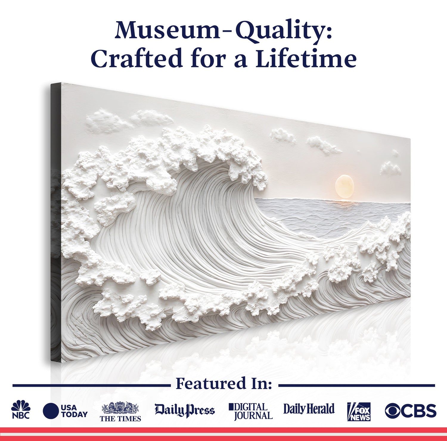 Ocean Waves Abstract Wall Art