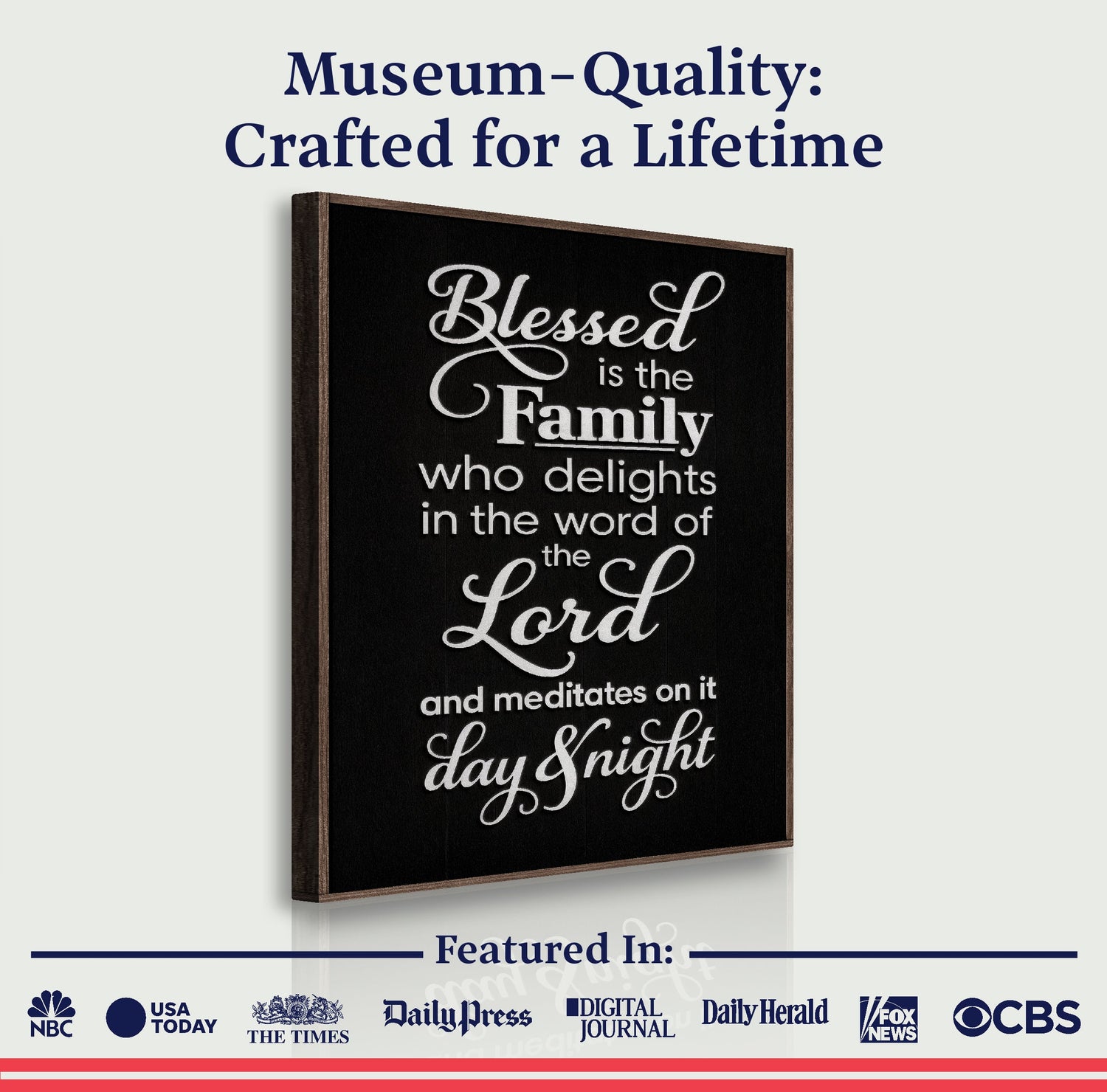 Blessed Is The Family Faith Sign II