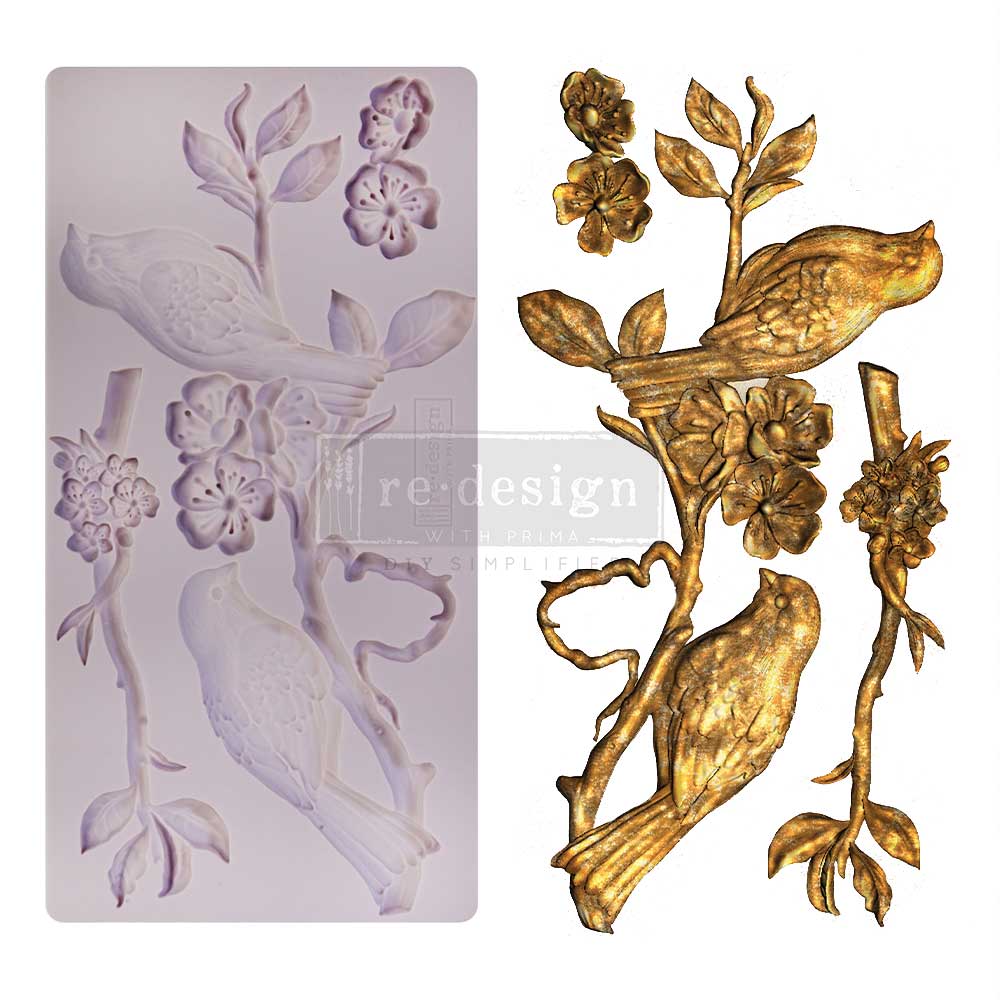 Redesign Decor Moulds - Blossoming Spring - 5inx10in, 8mm thickness