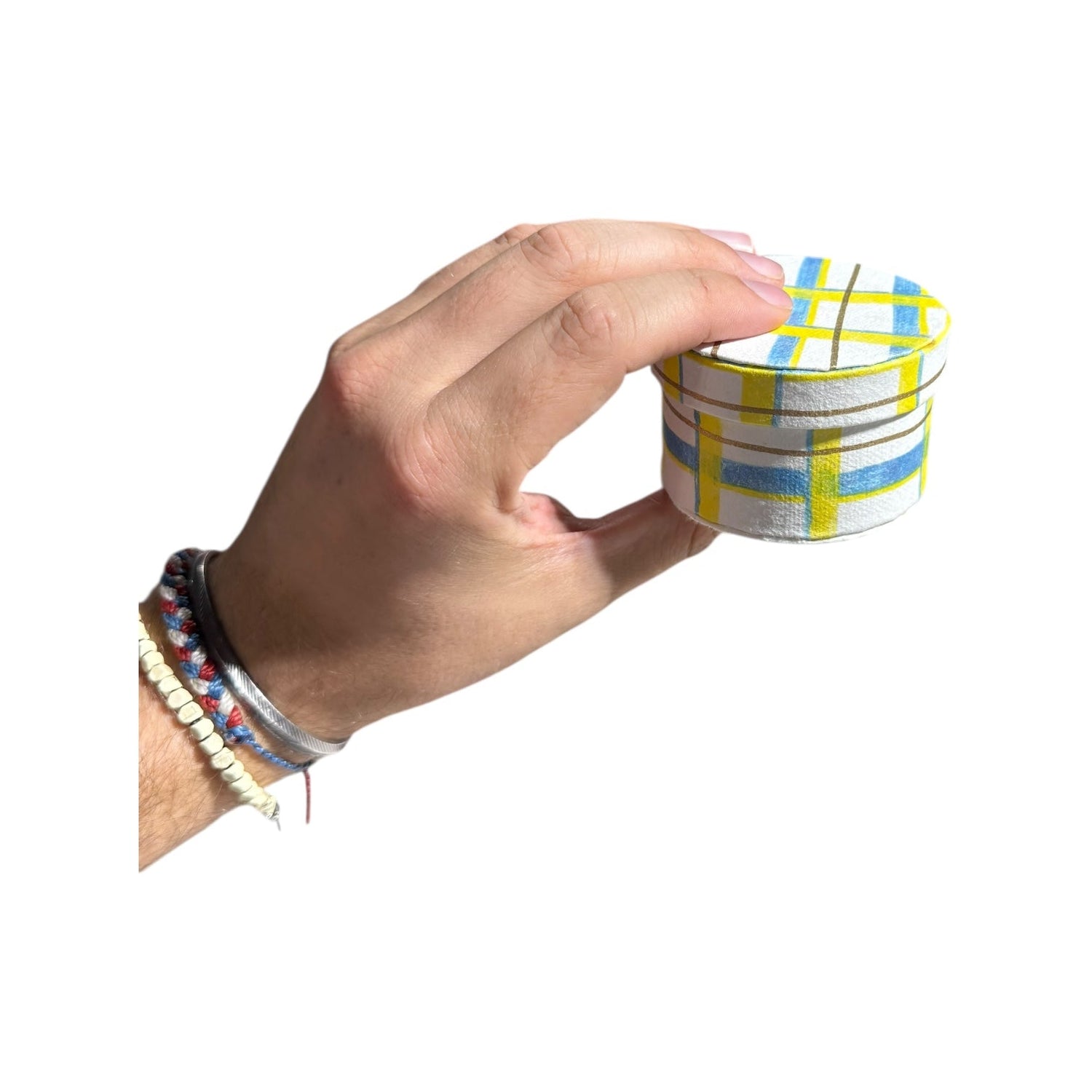Round Handmade Recycled Paper Nesting Gift Boxes | 8 Sizes