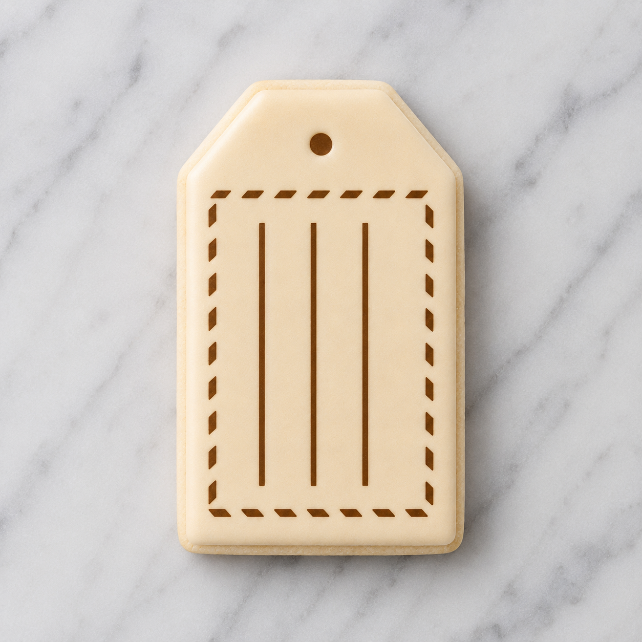 Luggage Tag Cookie Stencil