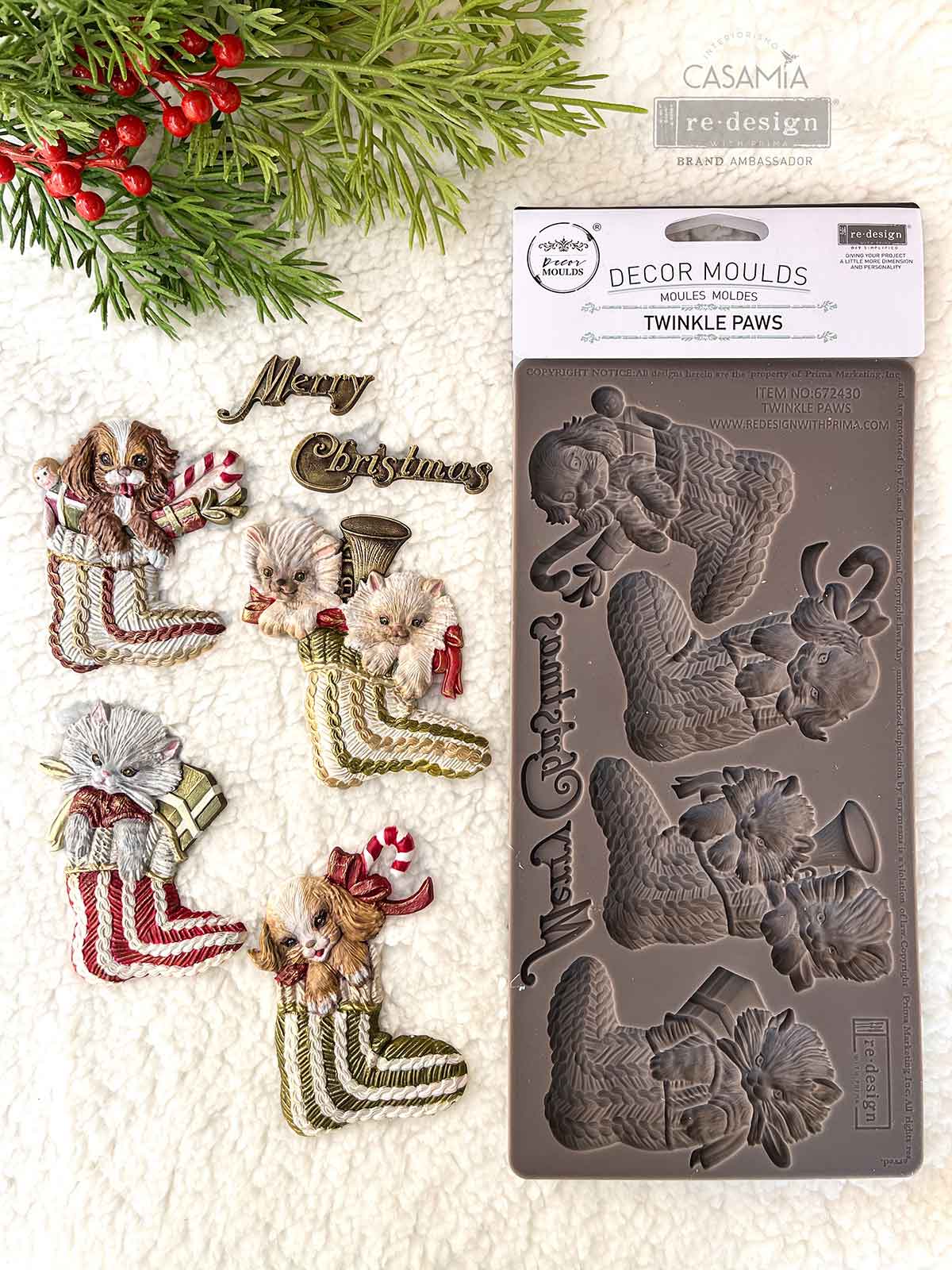 Decor Moulds® - Twinkle Paws - 1 pc, 5
