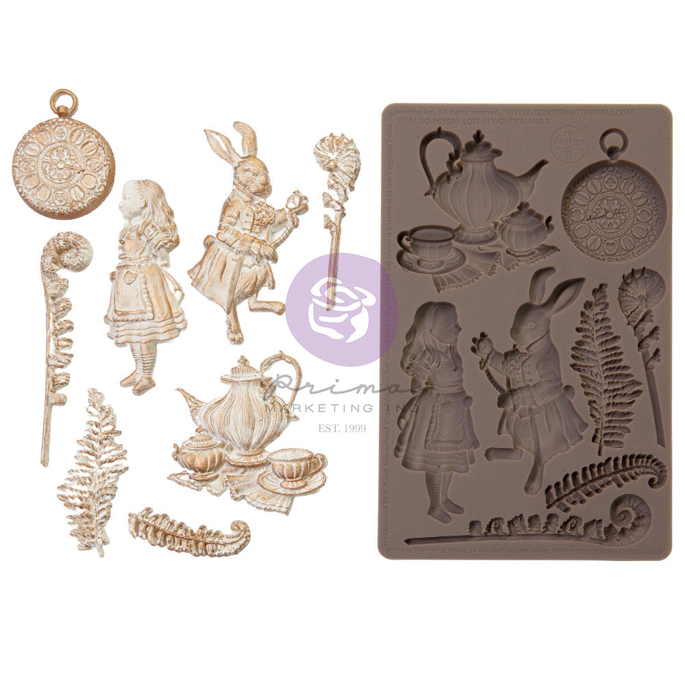 Lost In Wonderland Collection Mould - Following Alice - 1 pc, 5
