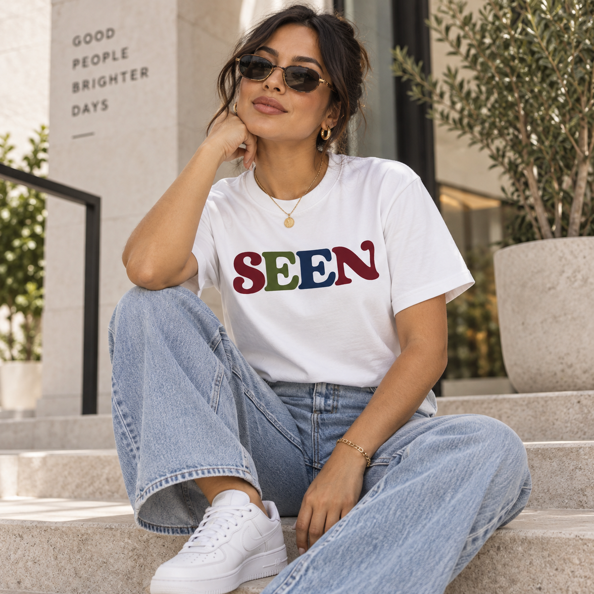 SEEN Heavyweight Colorblock Graphic Tee