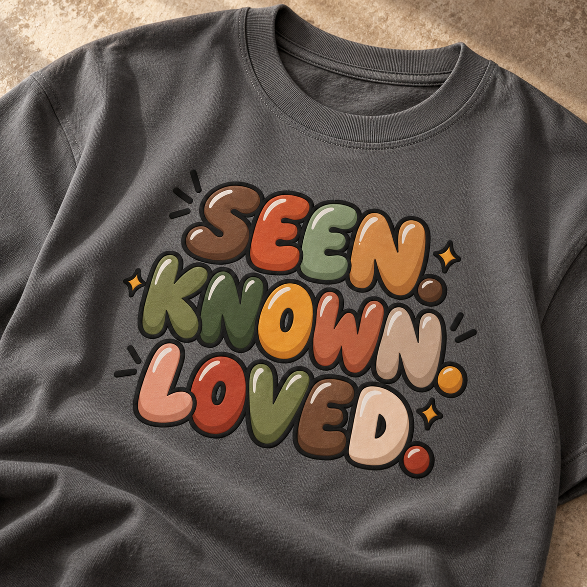 SEEN. KNOWN. LOVED. Heavyweight Graphic Tee